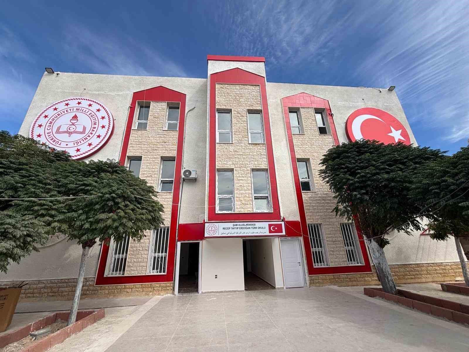 Şam Uluslararası Recep Tayyip Erdoğan Türk Okulu 4 Ekim’de açılacak