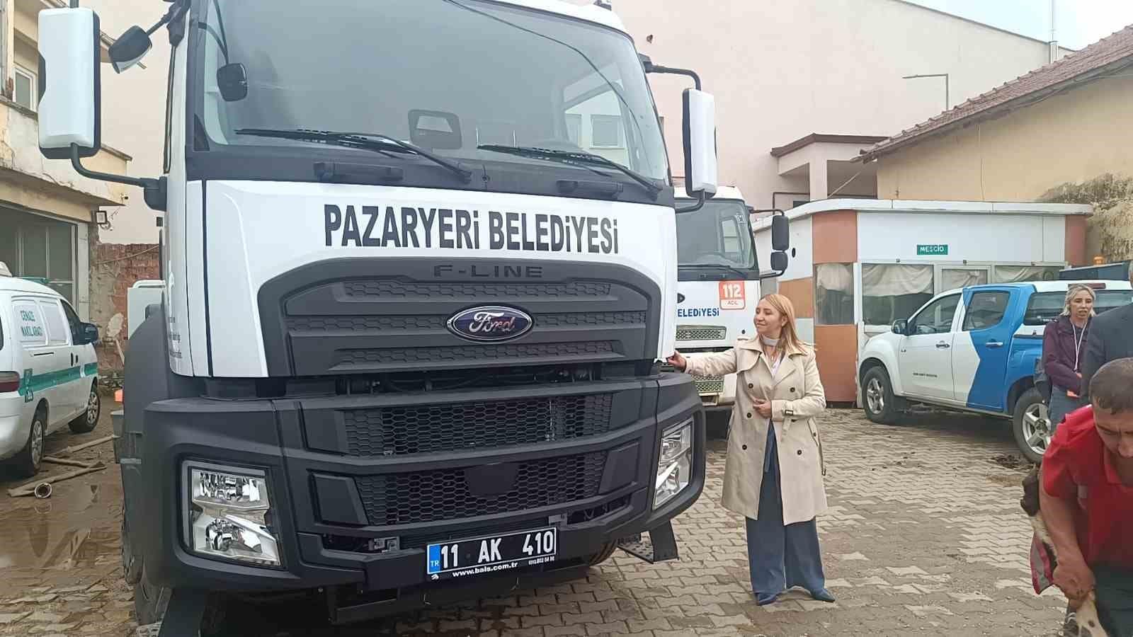 Pazaryeri Belediyesi araç filosunu güçlendirdi
