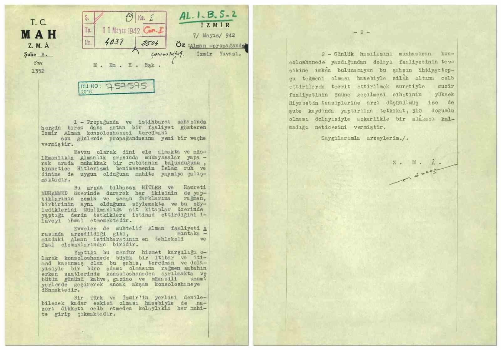 MİT arşivinden tarihi belgeler gün yüzüne çıktı
