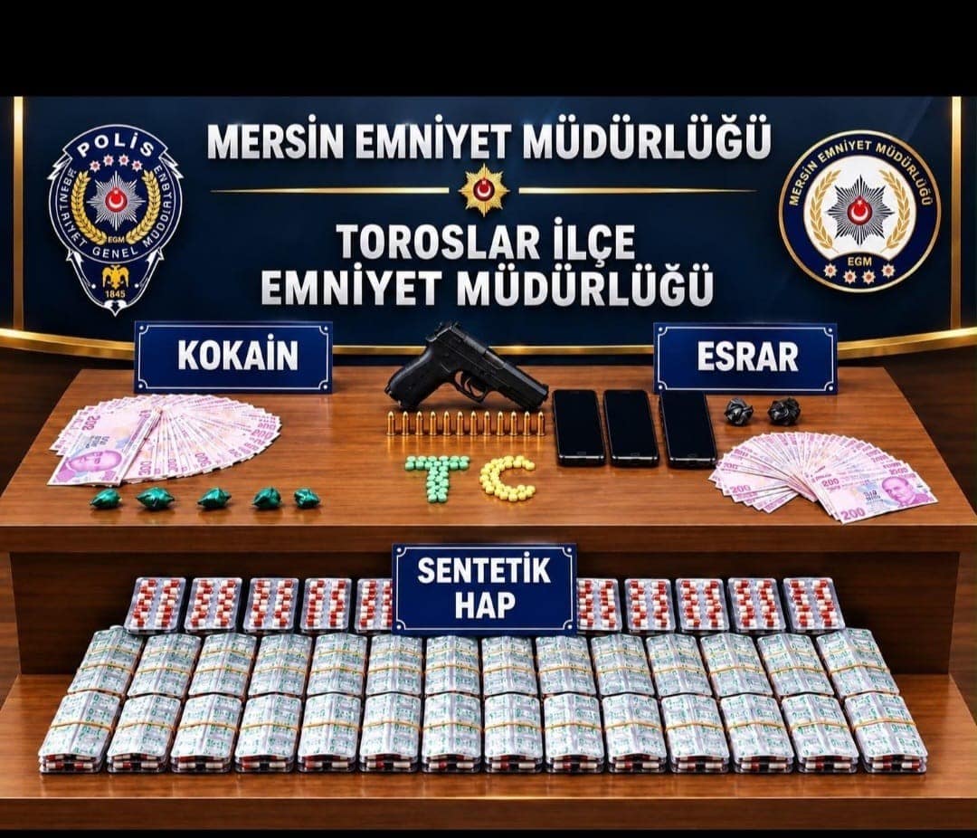 Mersin’de torbacı operasyonu: 4 tutuklama