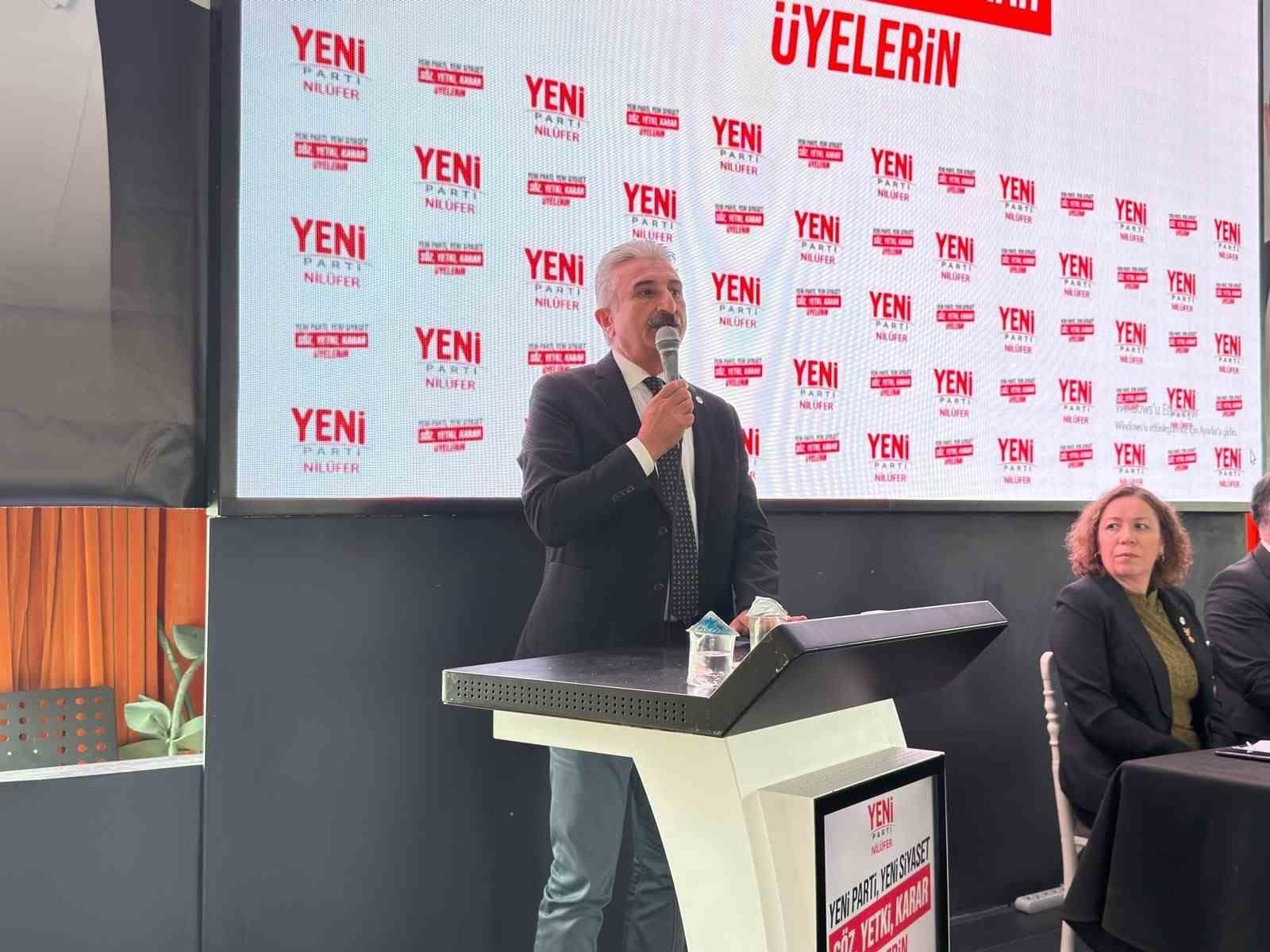 Yeni Parti Bursa’da Nihat Yeşiltaş yeniden aday