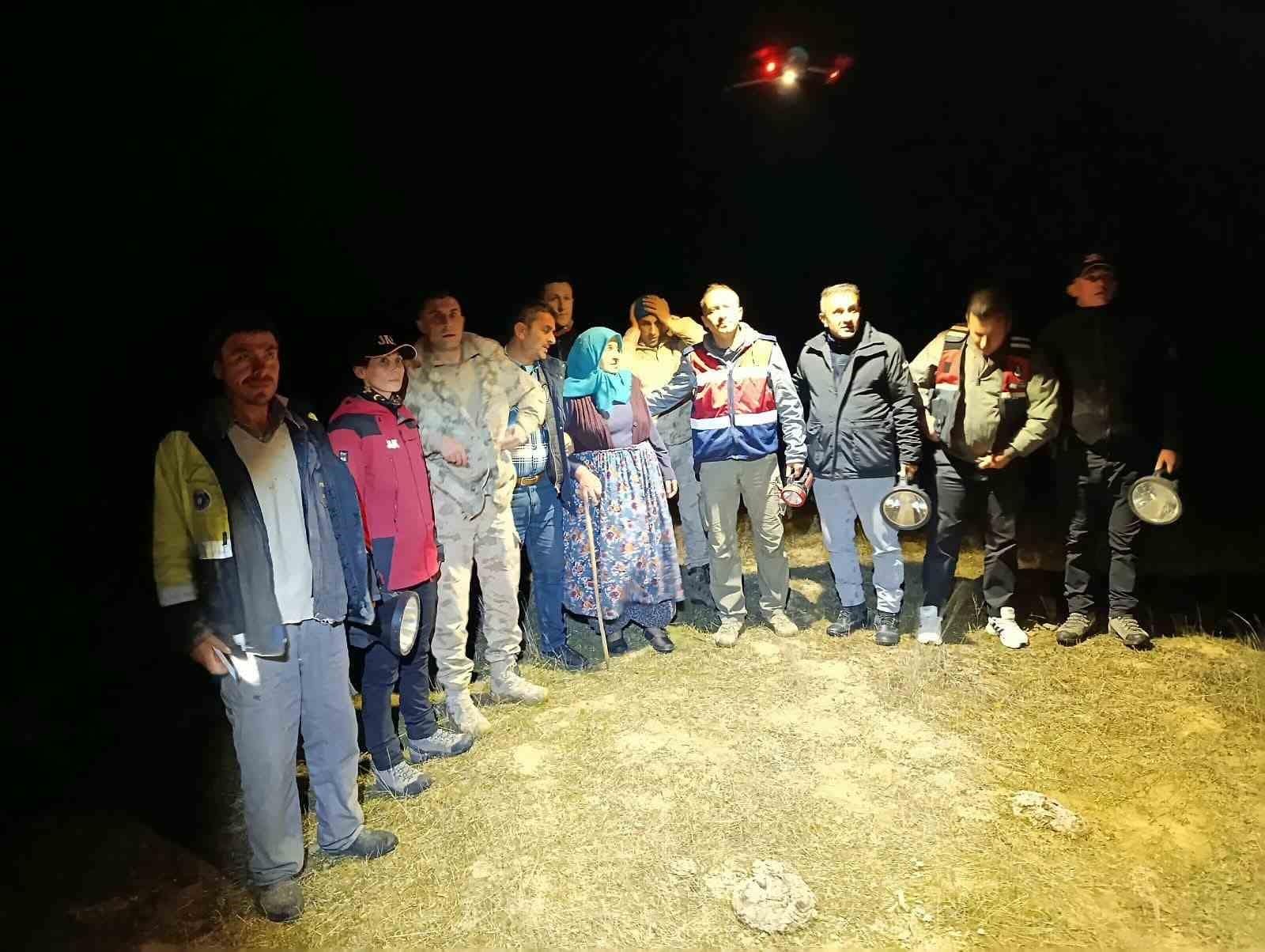 Bursa’da 3 gündür kayıp olan yaşlı kadın dron ile bulundu