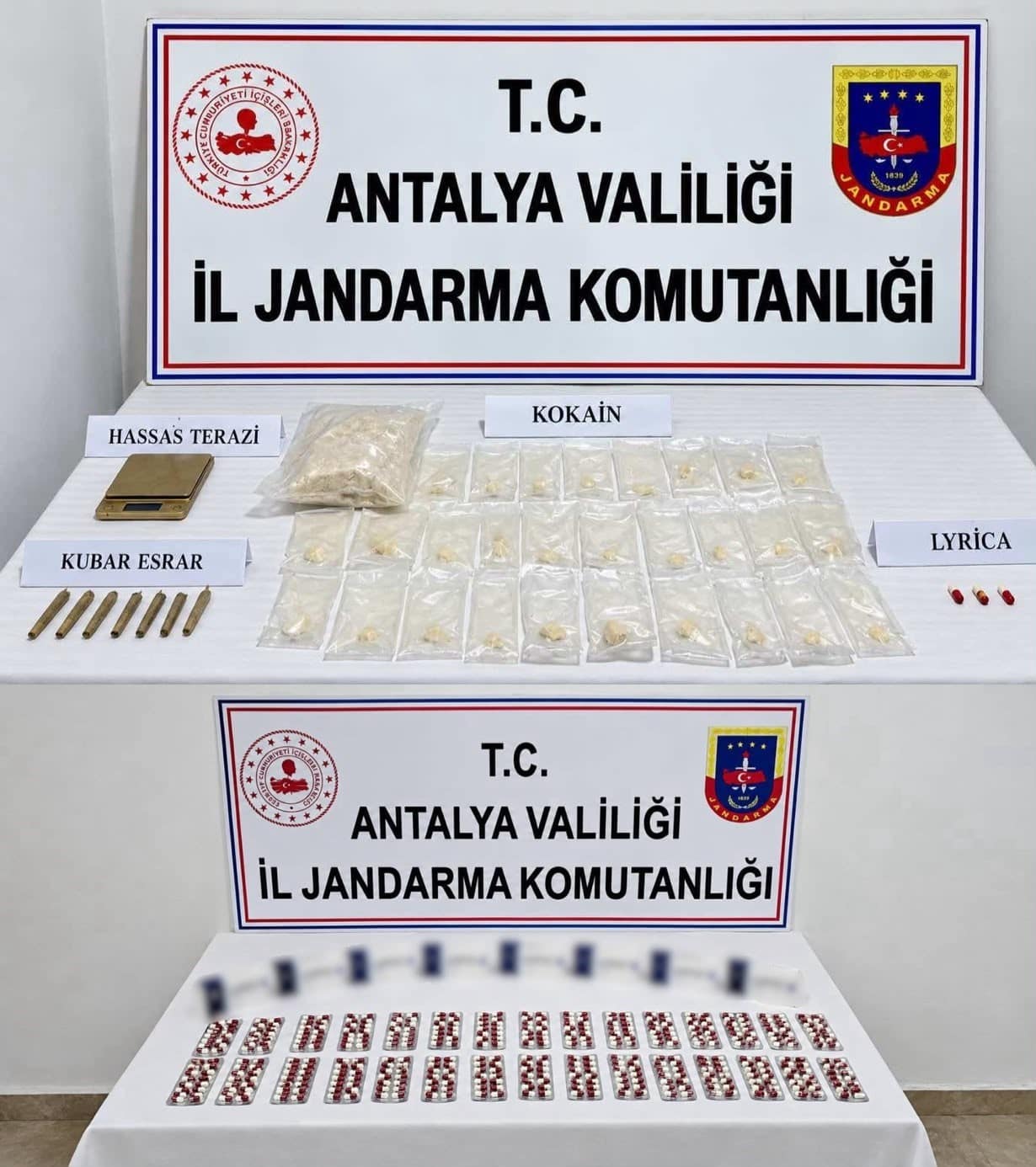 Antalya’da 3 kilogram kokain ele geçirildi