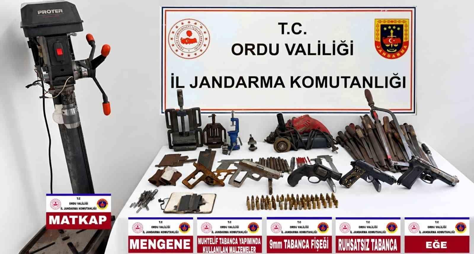 Ordu’da jandarmadan silah operasyonu: 2 tutuklama
