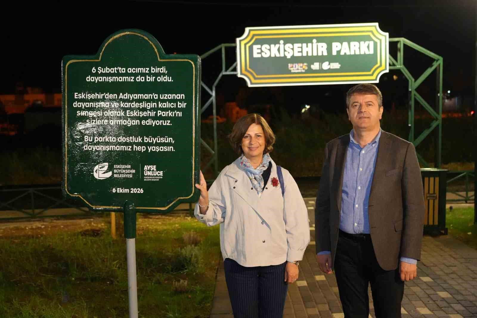 Adıyaman’da 15 bin metrekarelik "Eskişehir Parkı" hizmete açıldı