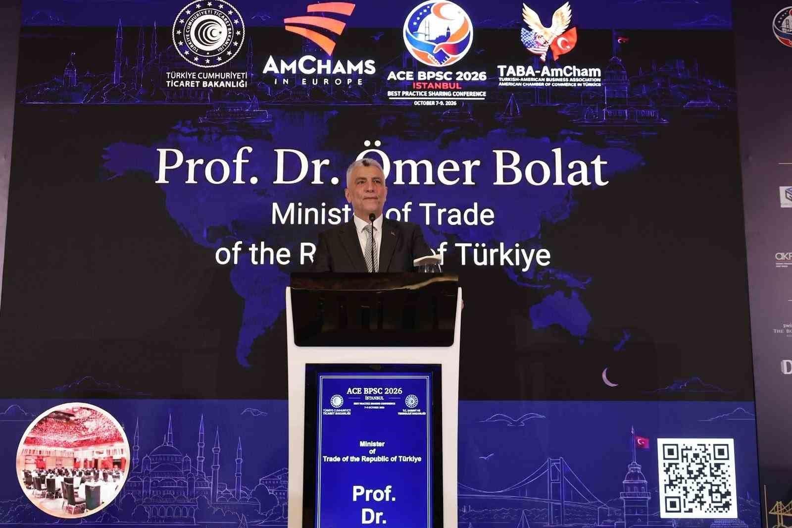 Bakan Bolat: ‘‘Türkiye-ABD ticaret hacmi hedefi 100 milyar dolar’’