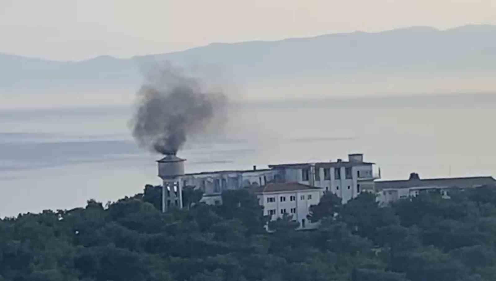Tarihi Heybeliada Sanatoryumu’nda korkutan yangın