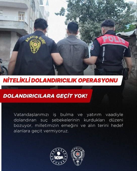Mersin’de dolandırıcılık operasyonu: 13 şüpheli yakalandı
