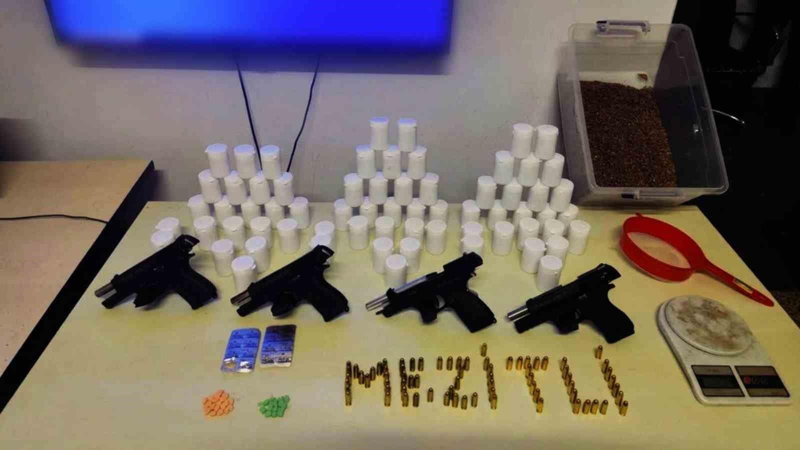 Mersin’de uyuşturucu ve ruhsatsız silah operasyonu: 1 tutuklama