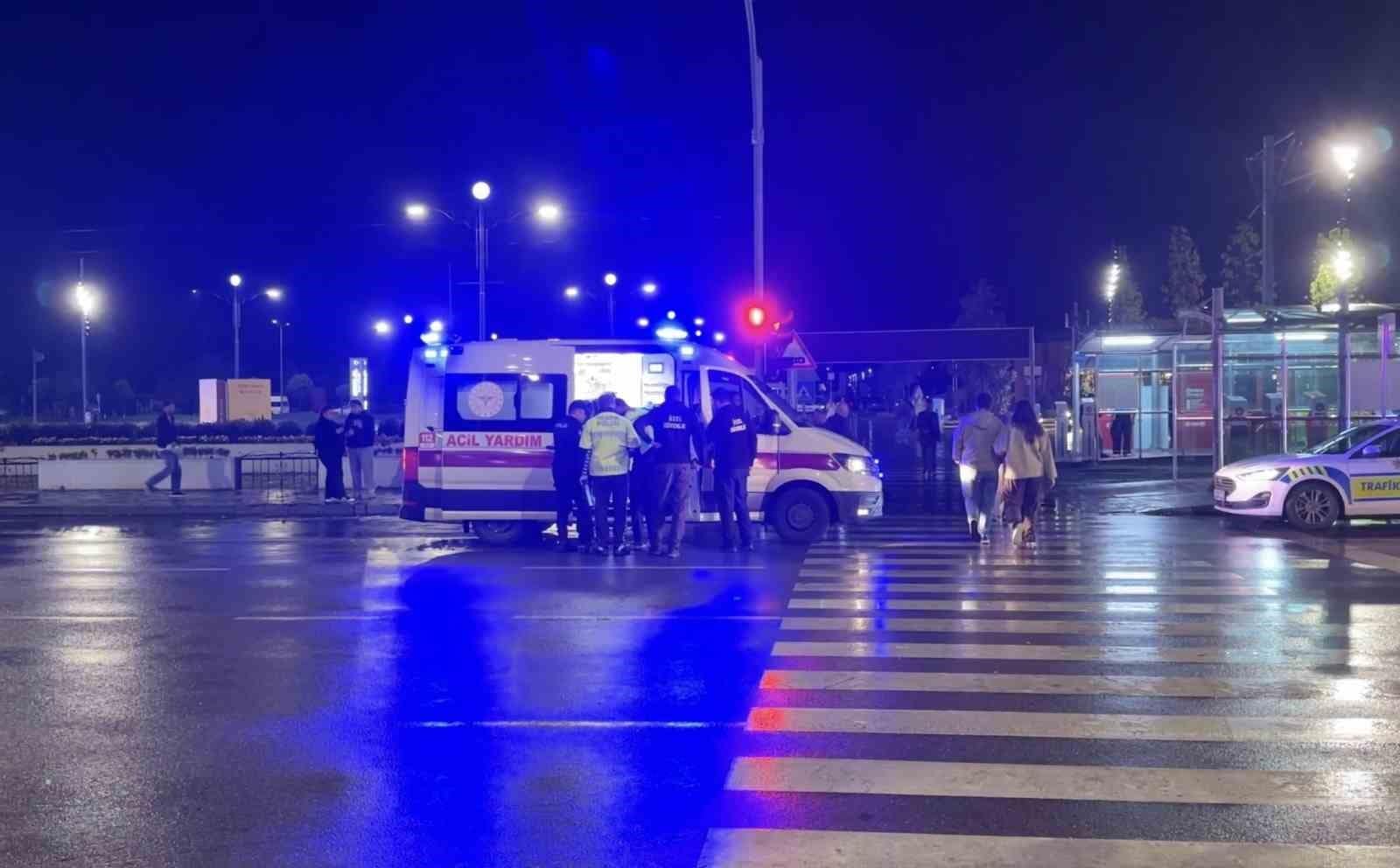 Samsun’da SUV aracın çarptığı yaya yaralandı
