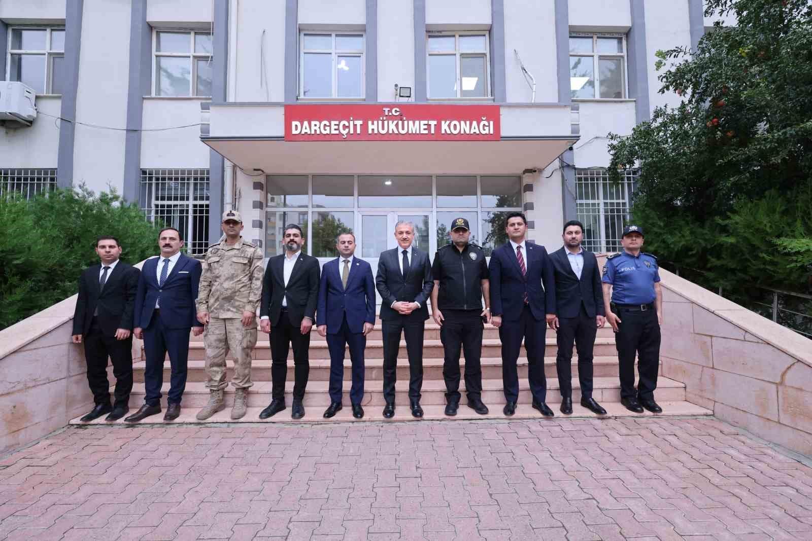 Mardin Valisi Akkoyun, Dargeçit ilçesinde incelemelerde bulundu