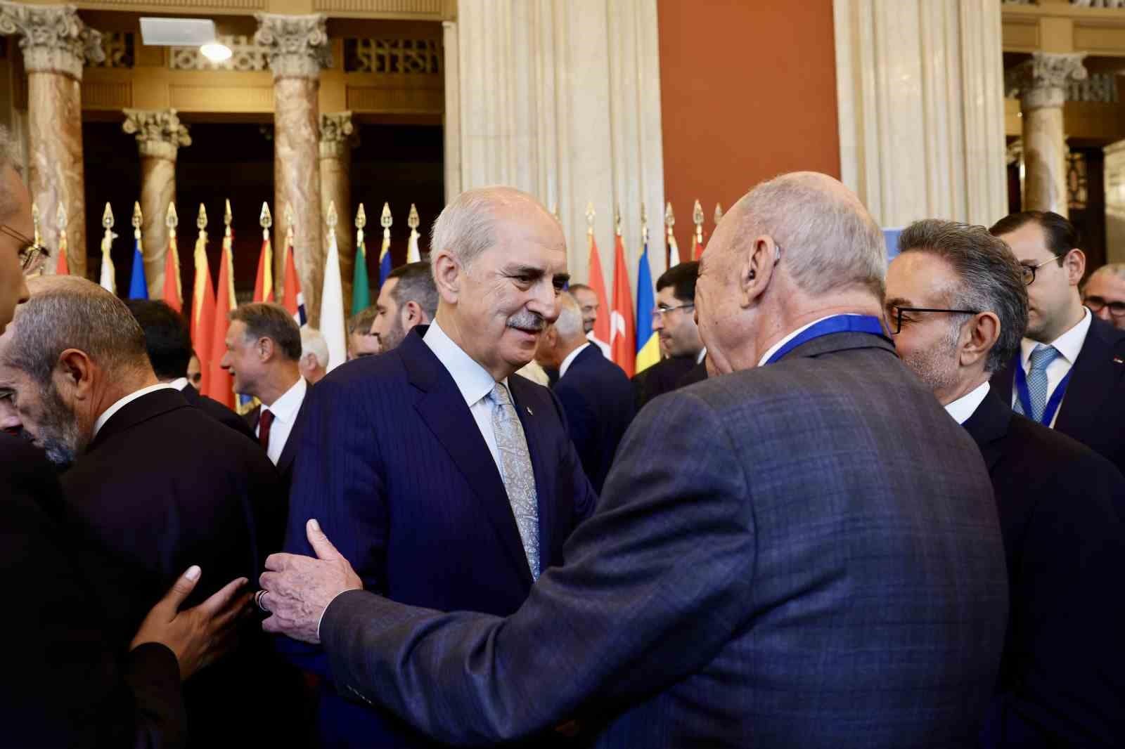 TBMM Başkanı Kurtulmuş, Ürdün Senatosu Başkanı el-Fayez ile bir araya geldi