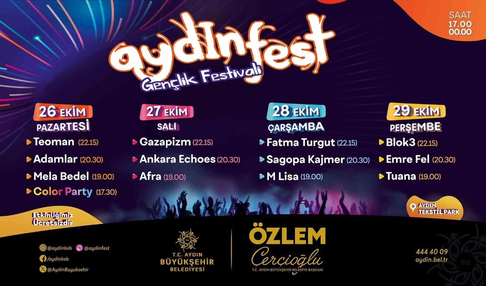 Aydınfest için geri sayım başladı