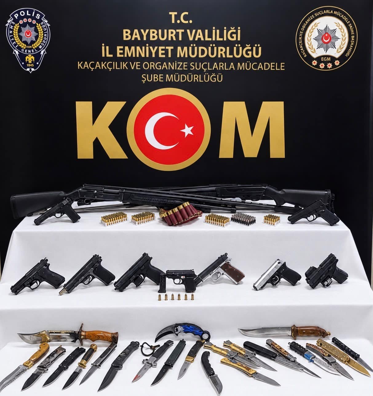 Bayburt merkezli silah ticareti operasyonunda 1 tutuklama
