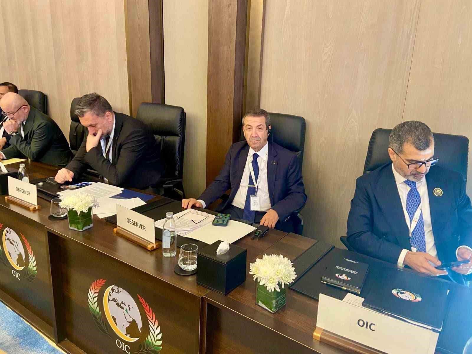 KKTC Dışişleri Bakanı Ertuğruloğlu, İİT Dışişleri Bakanları Konseyi Toplantısı’nda