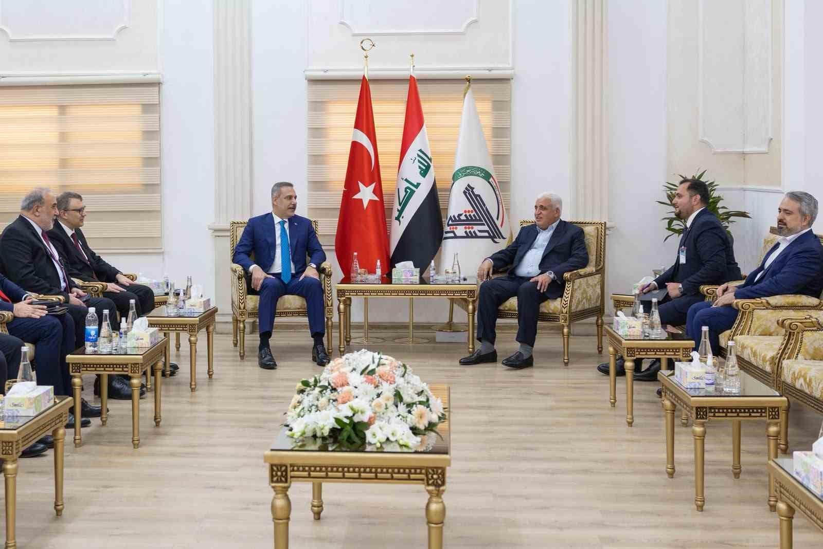 Bakan Fidan, Haşdi Şabi Komisyonu Başkanı Fayyad ile görüştü