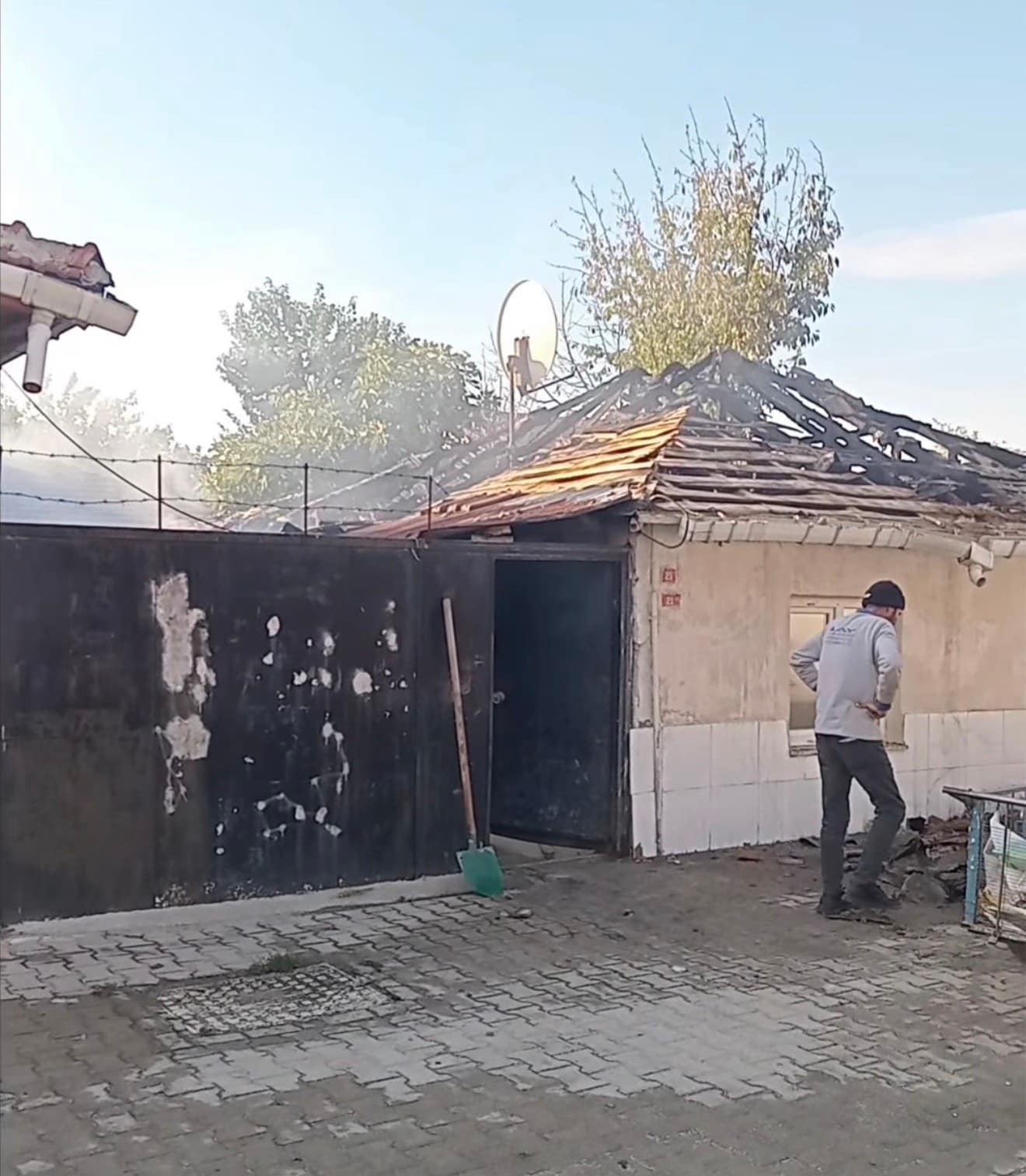 Lüleburgaz’da müstakil evde korkutan yangın