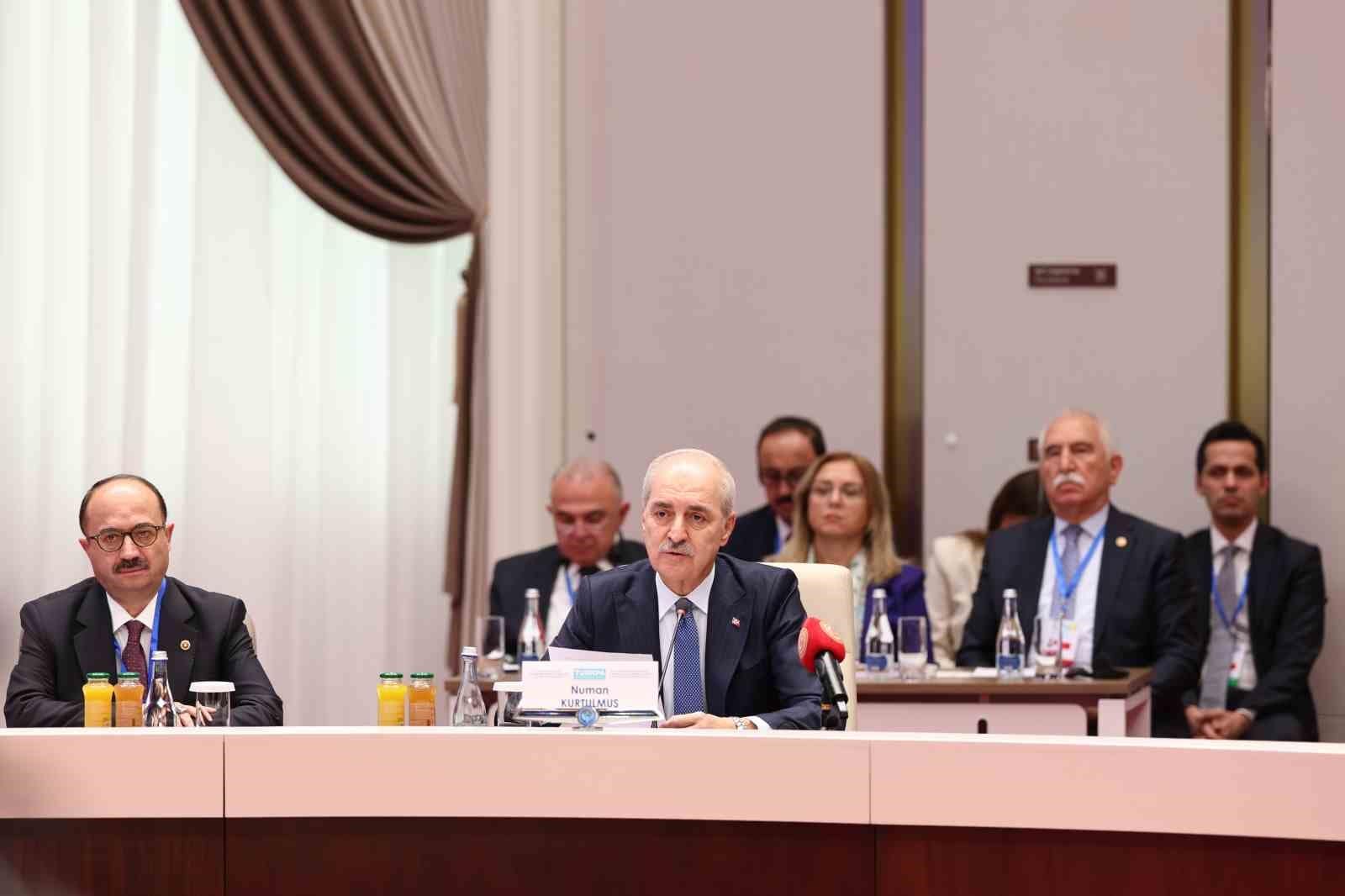 TBMM Başkanı Kurtulmuş: "Türk dünyasının her köşesinde refahın halklarımıza ulaşması için azimle çalışmayı sürdüreceğiz"