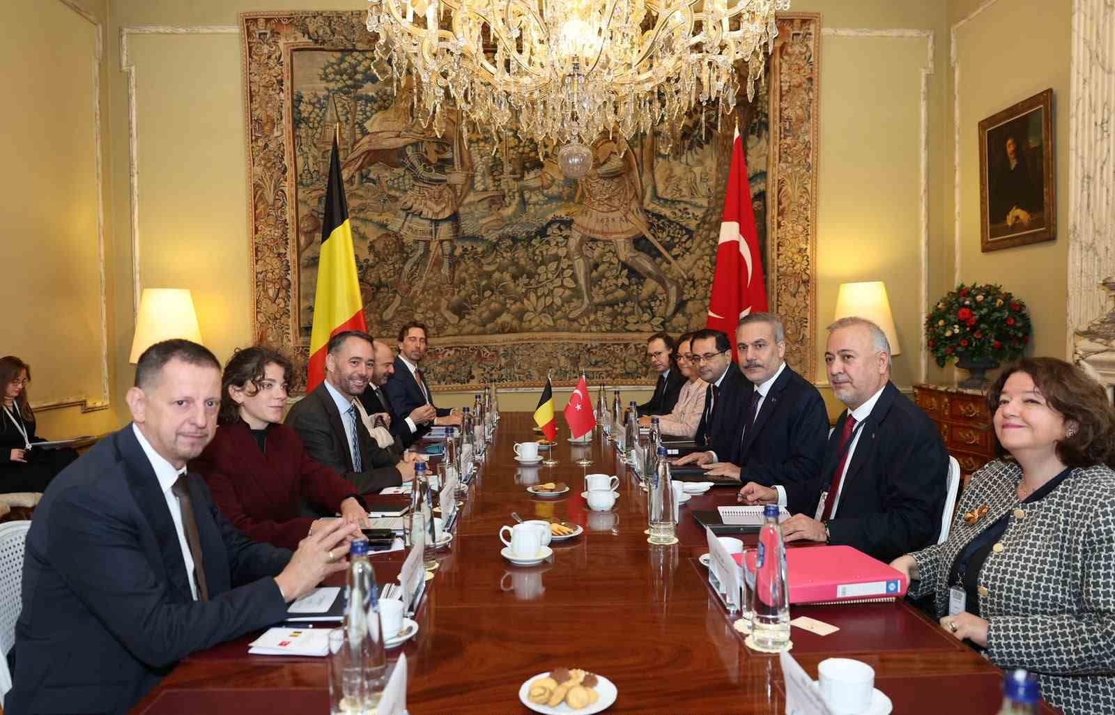 Bakan Fidan, Belçikalı mevkidaşı Prevot ile görüştü