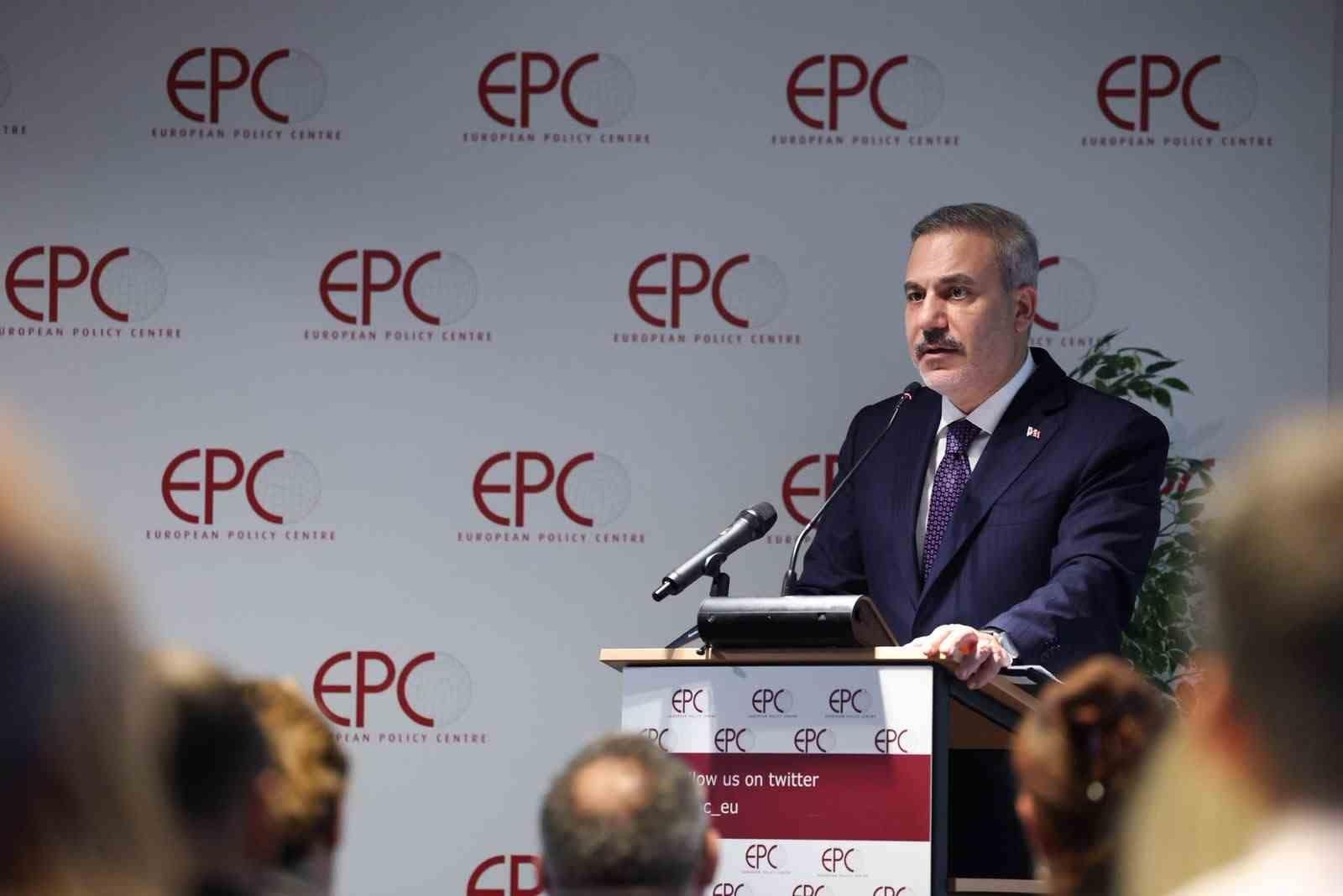 Dışişleri Bakanı Fidan European Policy Centre düşünce kuruluşunda hitapta bulundu
