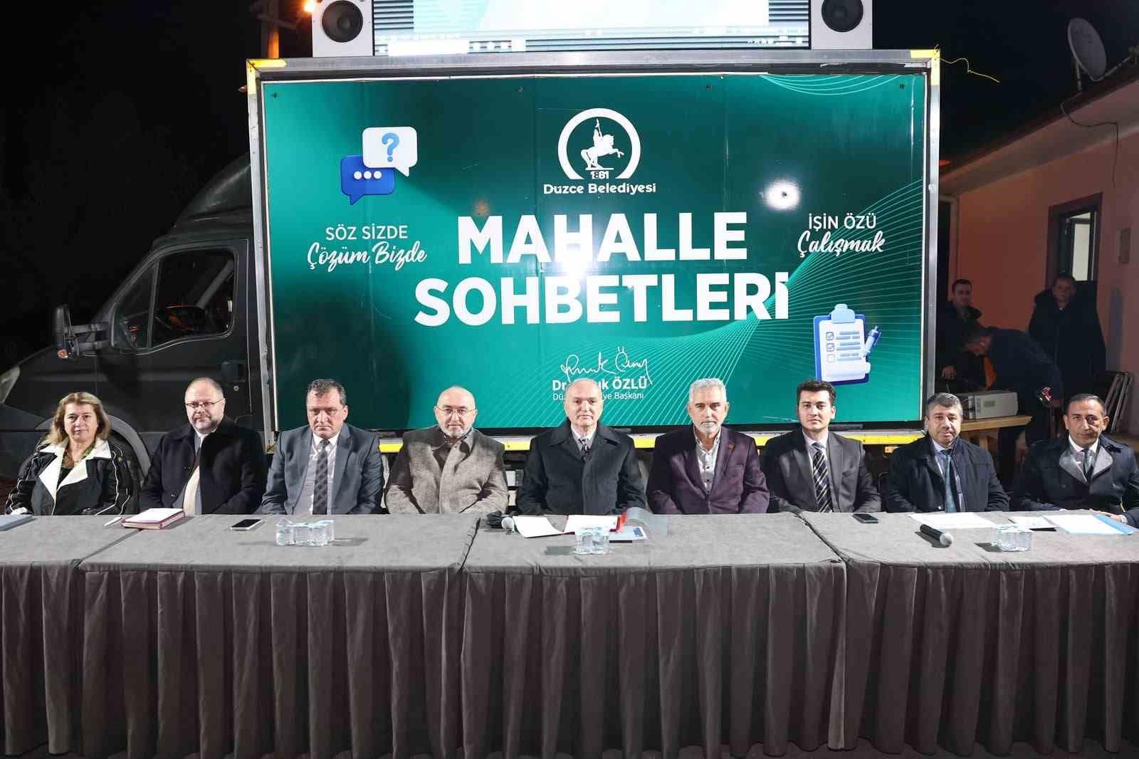 Başkan Özlü Sarayyeri Mahallesi’nde halkla buluştu