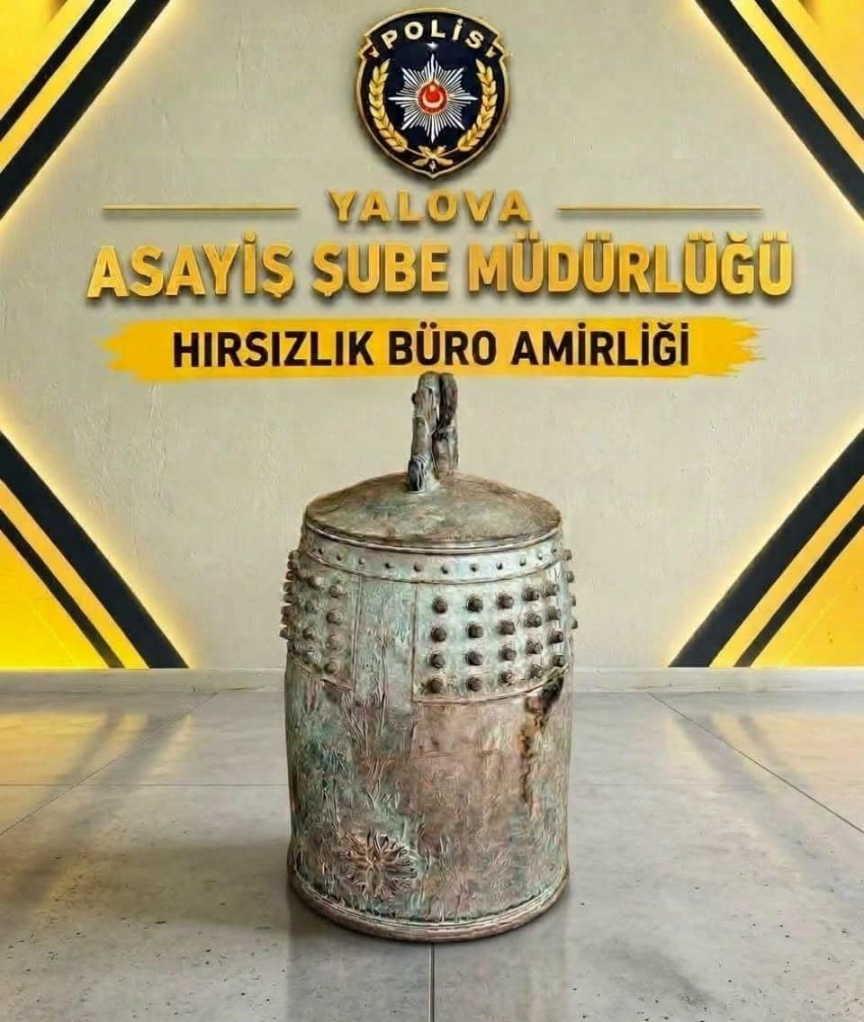 Yalova’da çalınan Japon Barış Çanı bulundu, 2 şüpheli tutuklandı