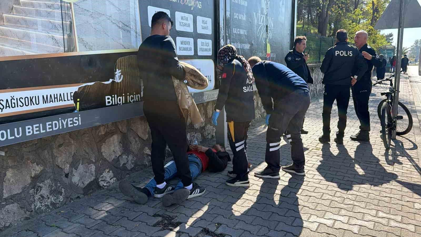 Bolu’da iş görüşmesine giderken bayılıp başından yaralandı