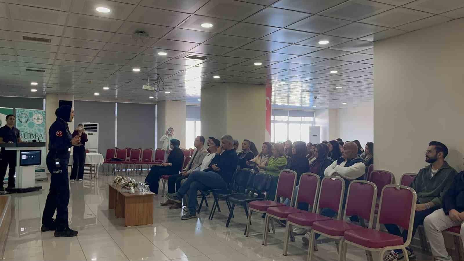 Üniversitede tatbikat heyecanı