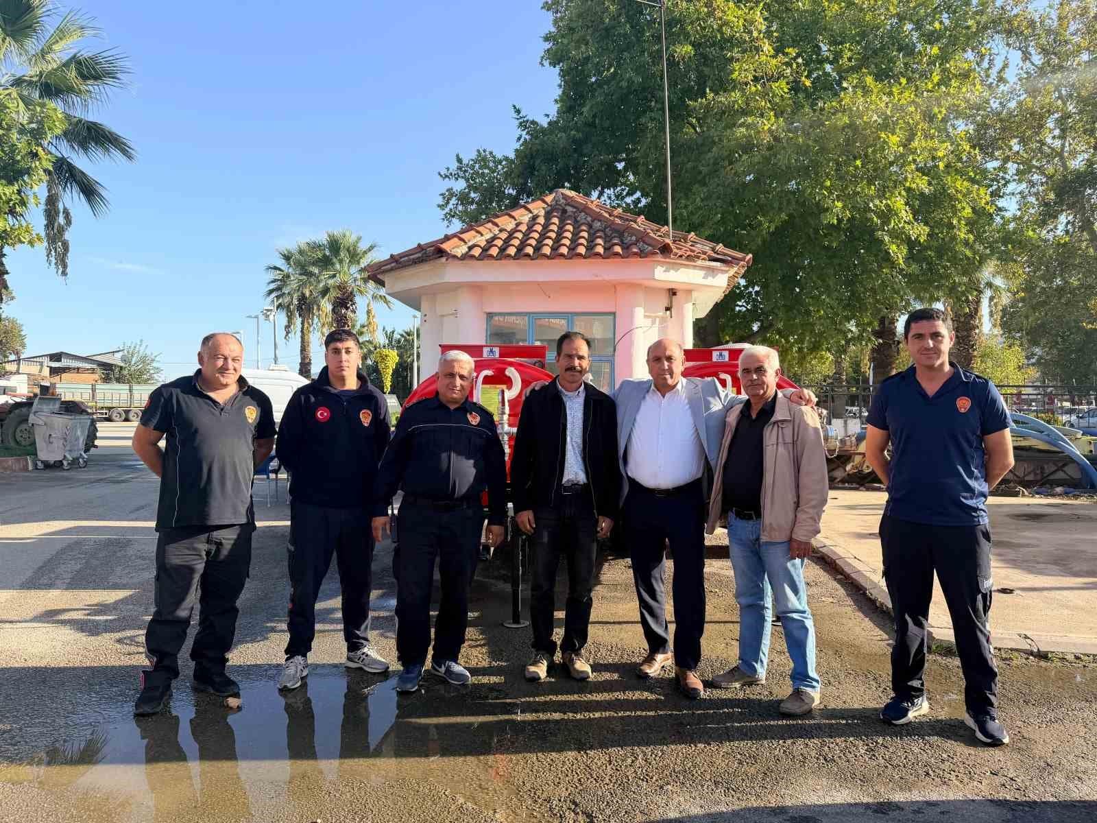 Sarıgöl’de iki mahalleye yangın tankeri desteği