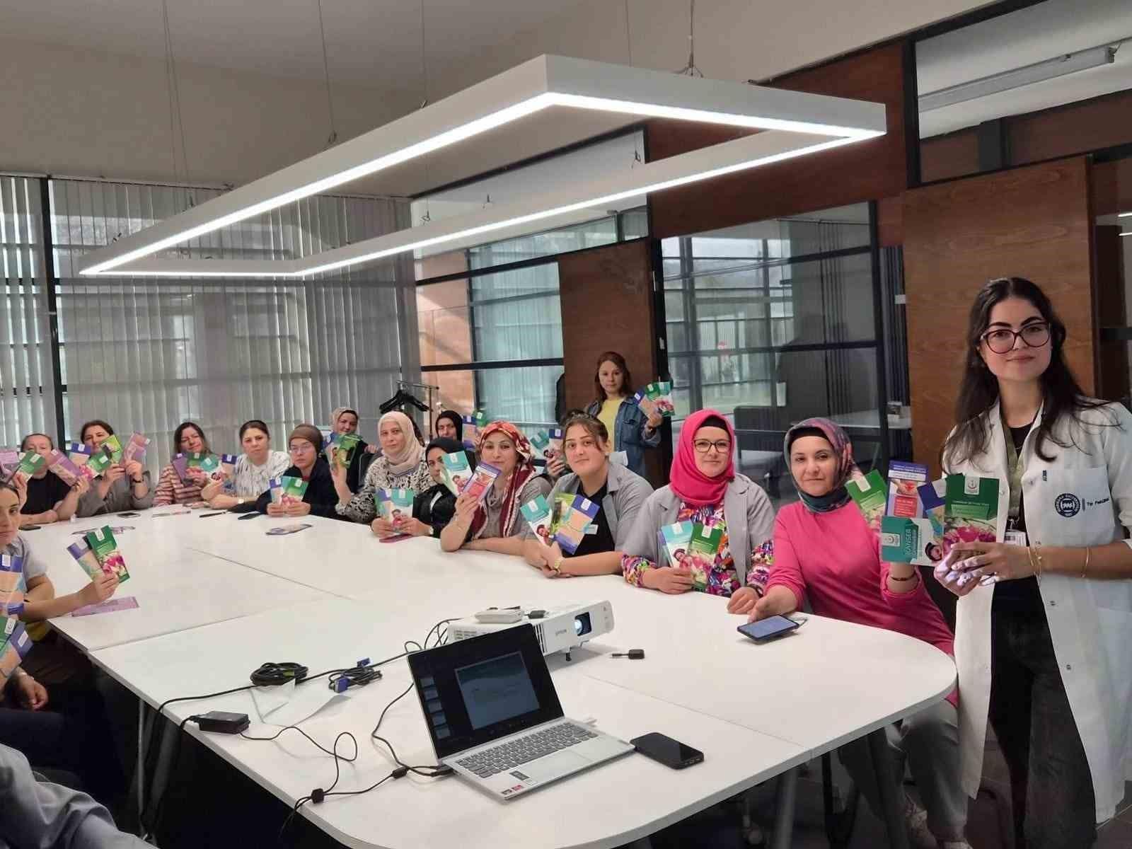 OSB’de çalışan kadınlara kanser farkındalığı eğitimi verildi