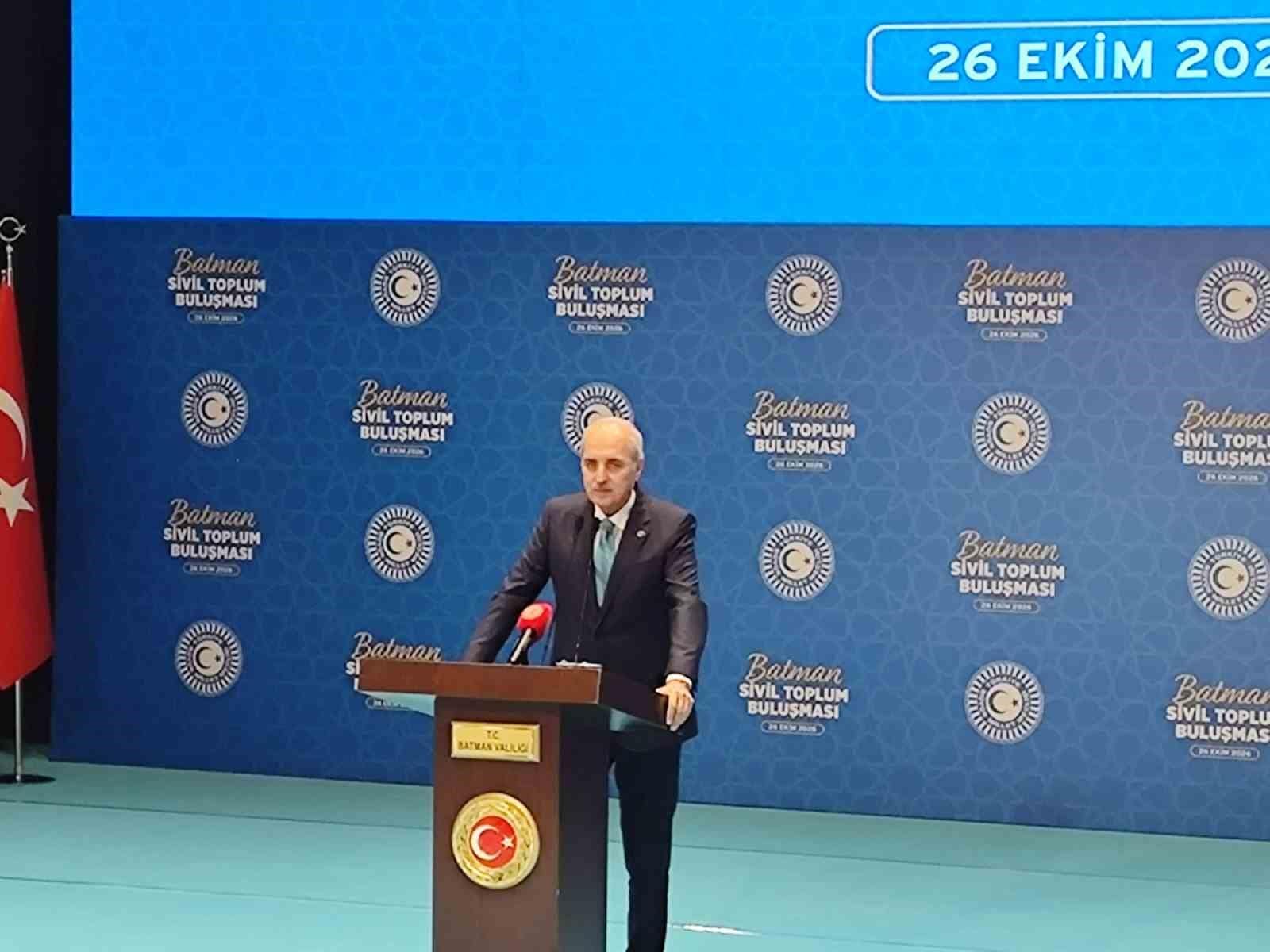 TBMM Başkanı Kurtulmuş: "Terörsüz bir bölgeyi inşallah inşa edeceğiz"