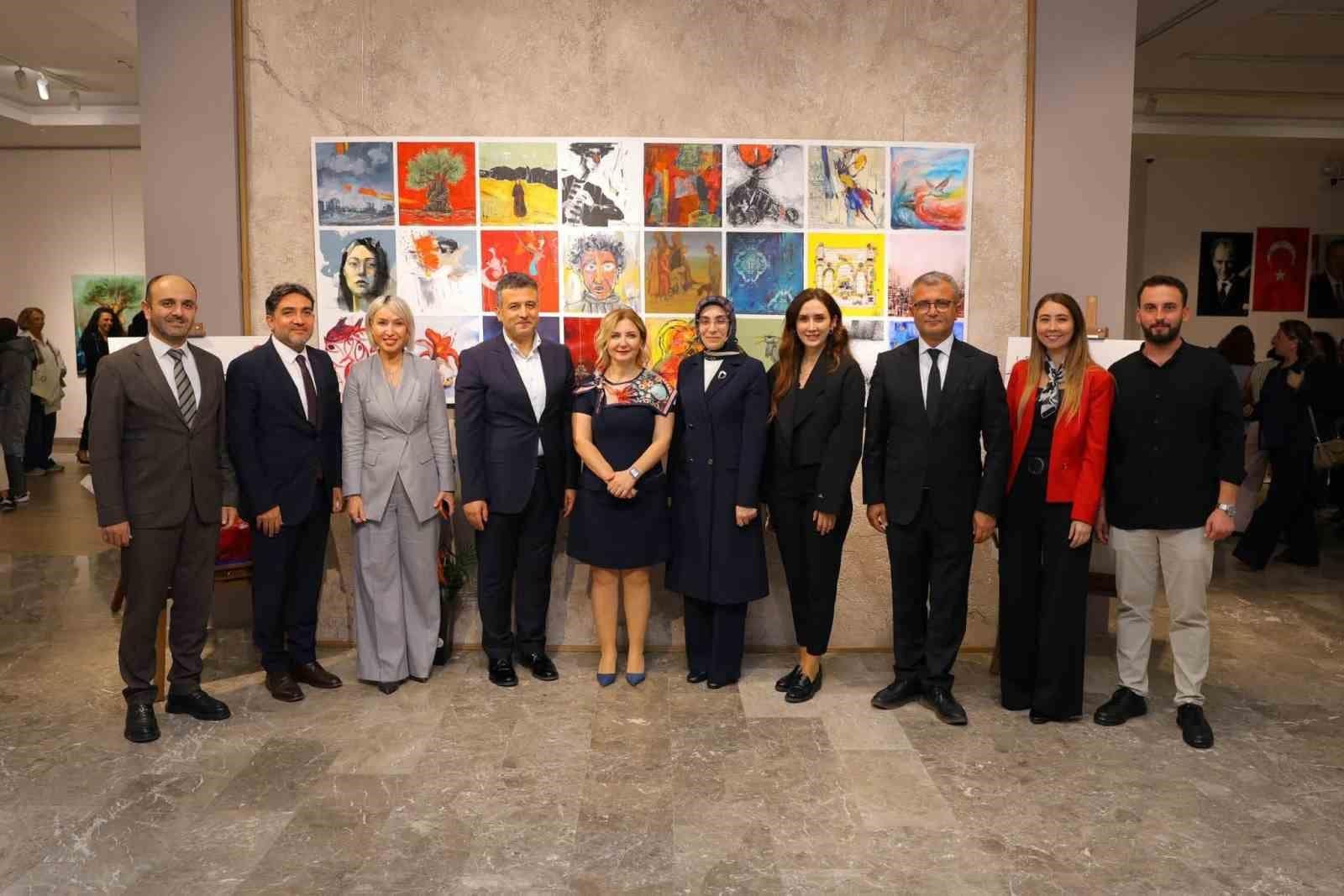 Samsun’da I. Sanat Çalıştayı’nın eserleri sergilendi
