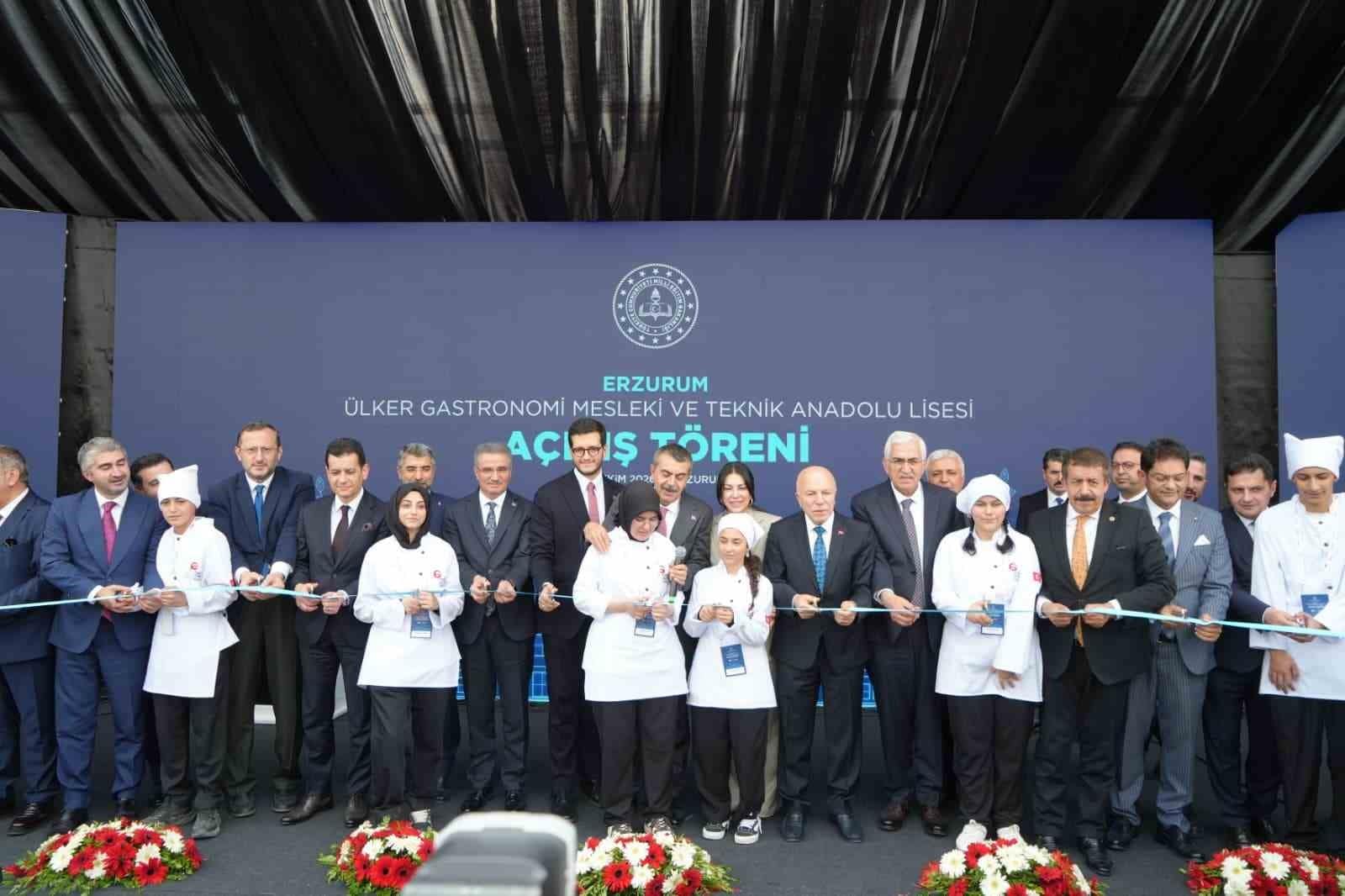 Erzurum’da Türkiye Gastronomi Liseleri Projesi’nin ilk adımı atıldı