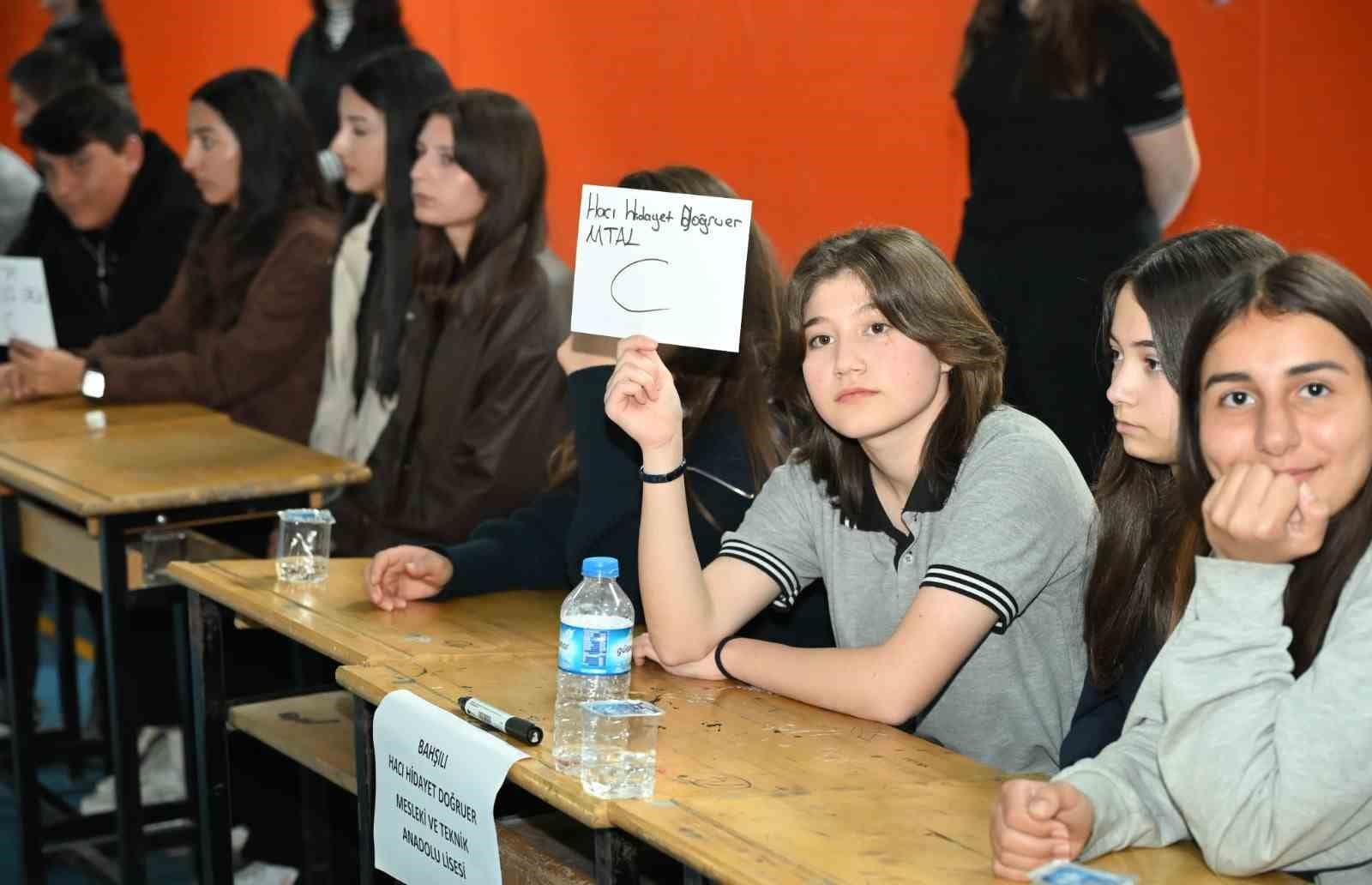 Kırıkkale’de liseler arasında "Tabiat ve Yaşanabilir Çevre Bilgi Yarışması" düzenlendi