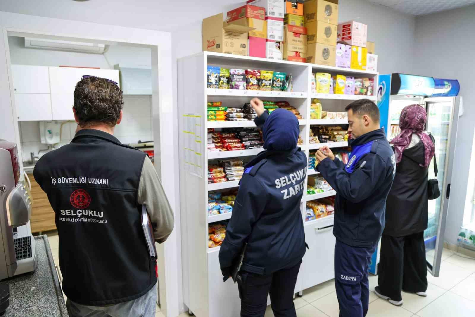 Selçuklu’da okul kantinlerine denetimler sürüyor