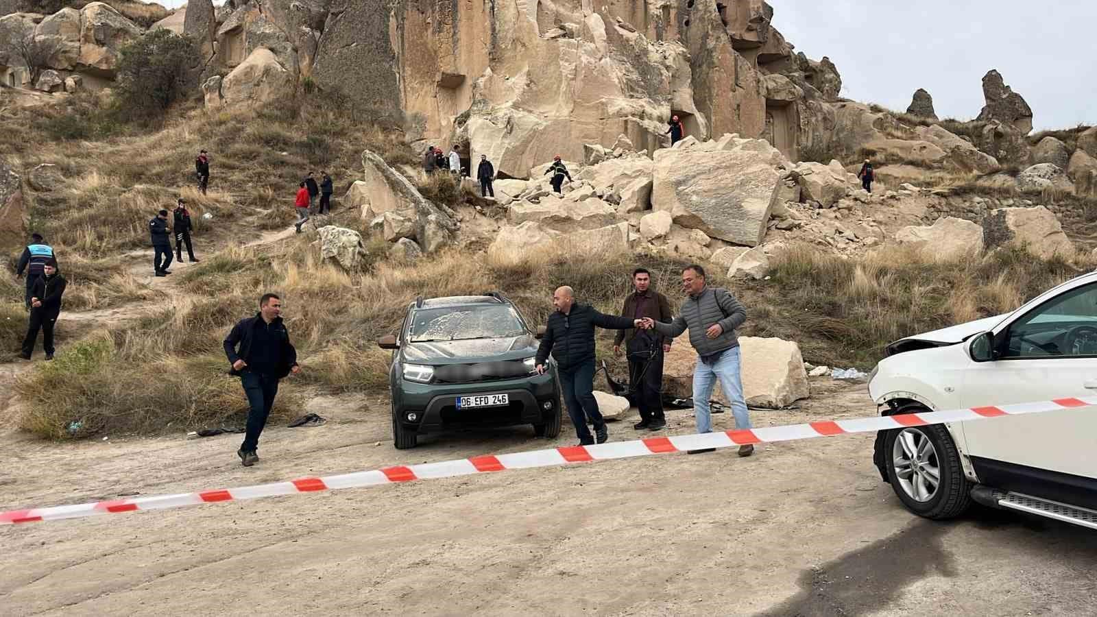 Kapadokya’da çöken peribacasının altında kalarak hayatını kaybedenlerin isimleri belli oldu