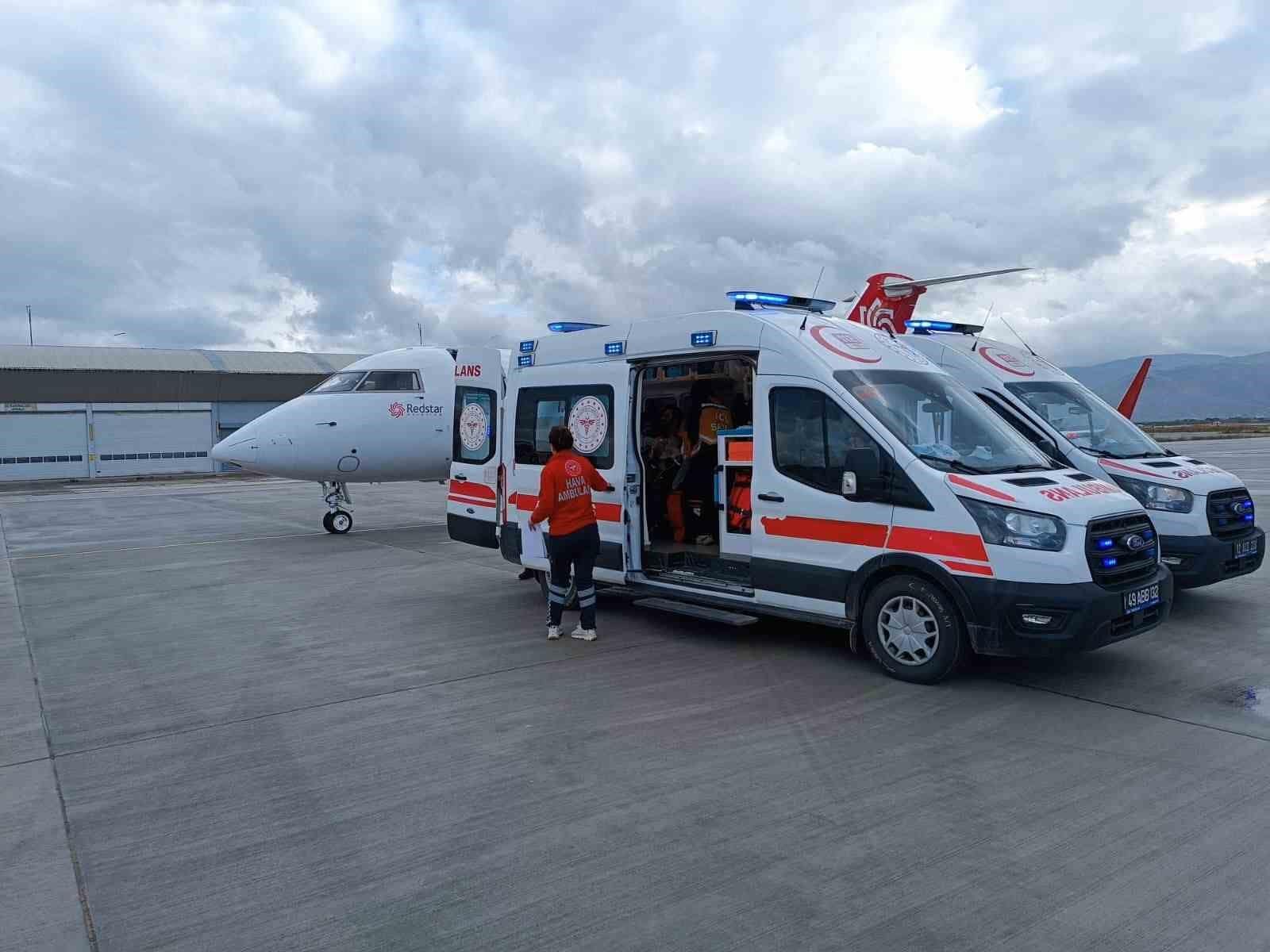 Uçak ambulans, 20 haftalık bebek için havalandı