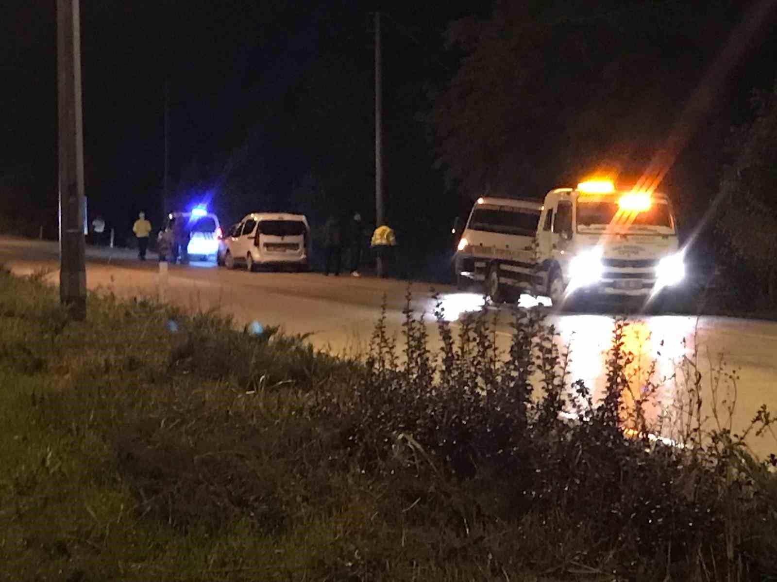 Ereğli’de otomobil şarampole düştü: 1 yaralı