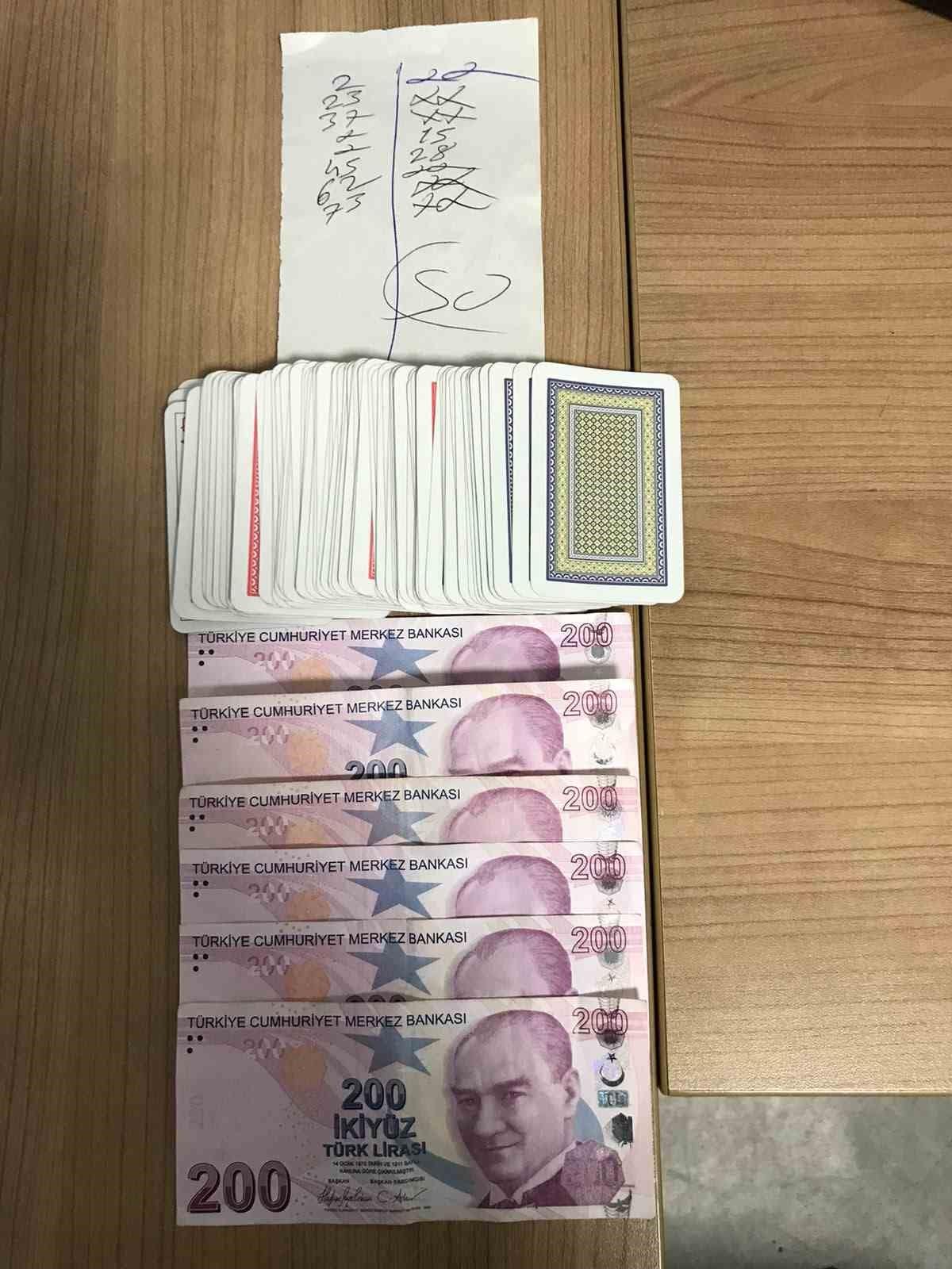Samsun’da kumar denetimlerinde 6 kişiye 69 bin 624 TL ceza
