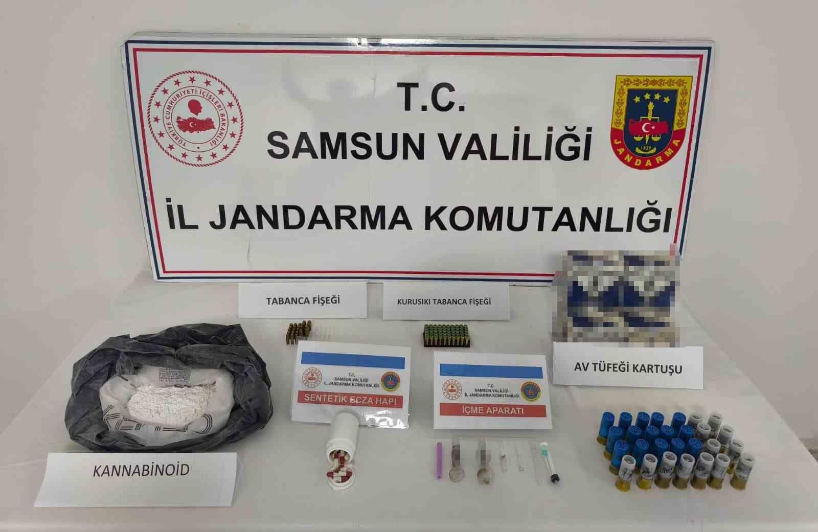 Samsun’da 1 kilo 99 gram bonzai ham maddesi ele geçirildi