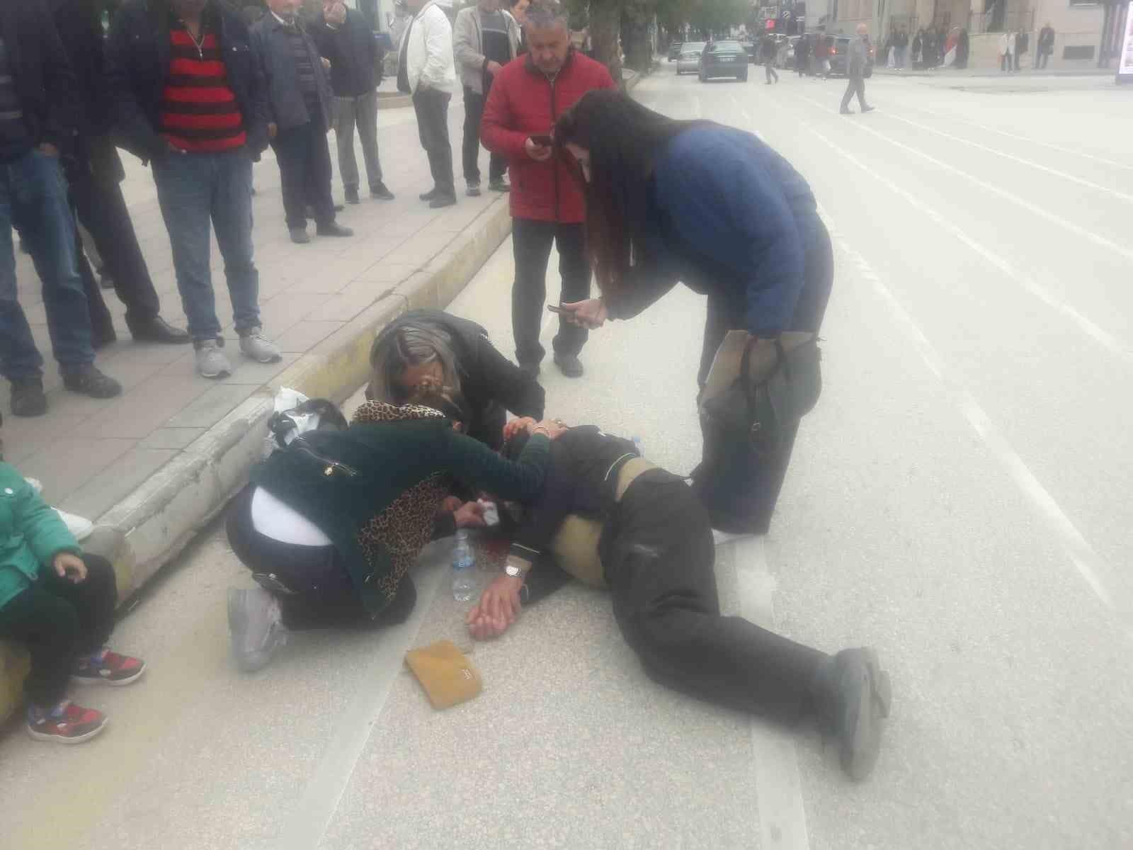 Kastamonu’da otomobilin çarptığı yaya yaralandı