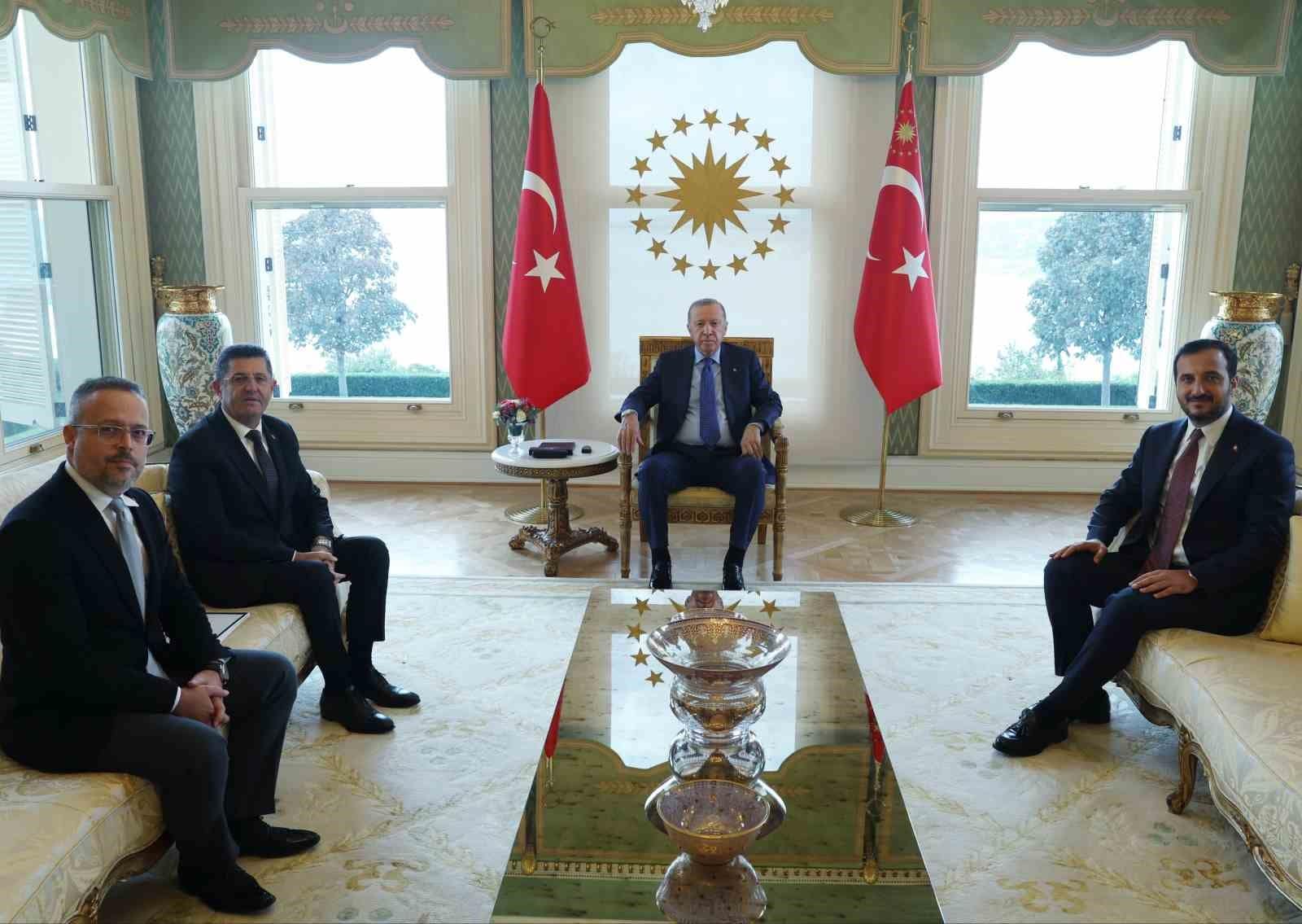 Cumhurbaşkanı Erdoğan, Çekmeköy Belediye Başkanı Çerkez’i kabul etti