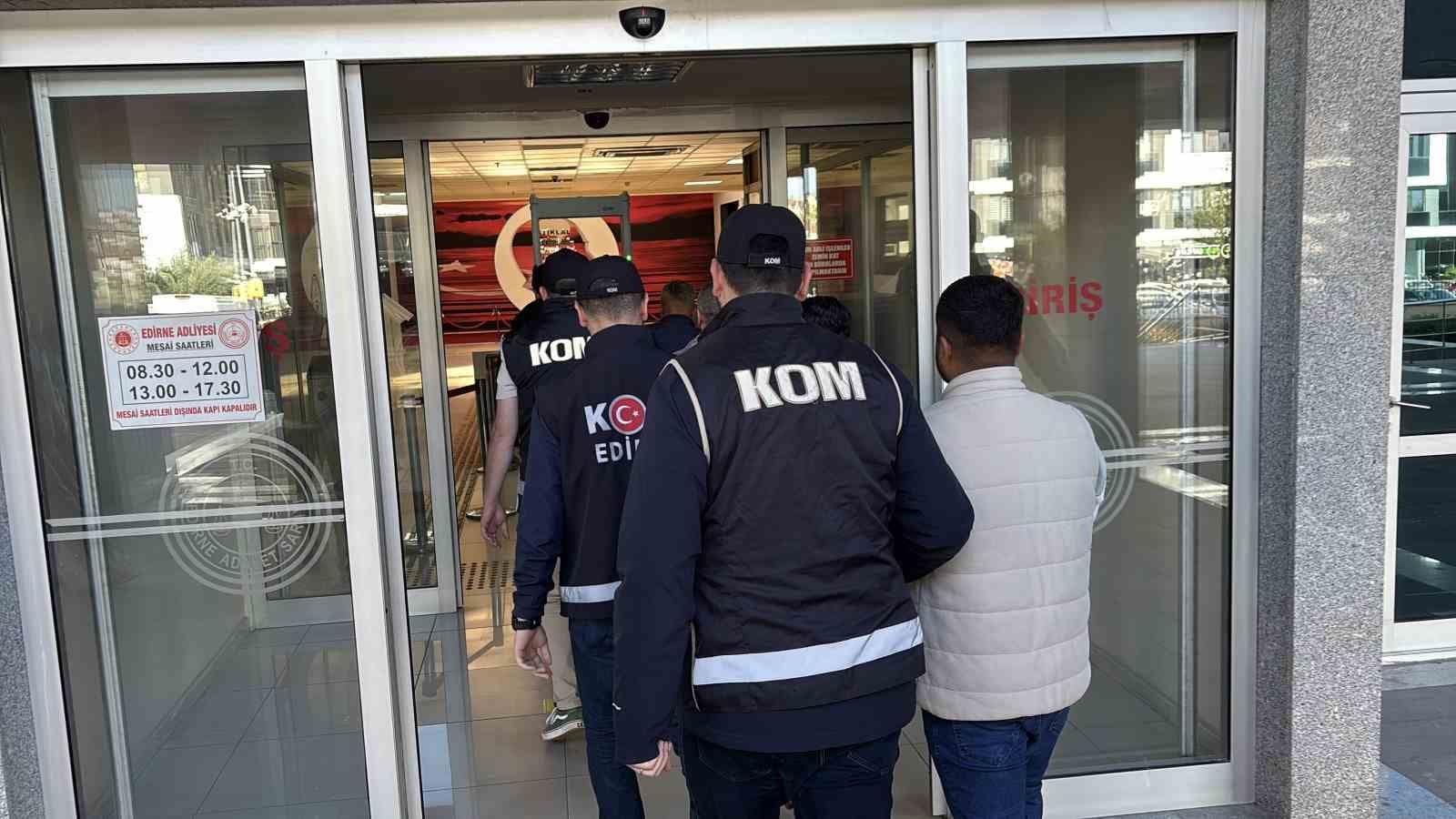 Edirne’de tefecilik operasyonunda 2 tutuklama, 2 şüpheliye ev hapsi