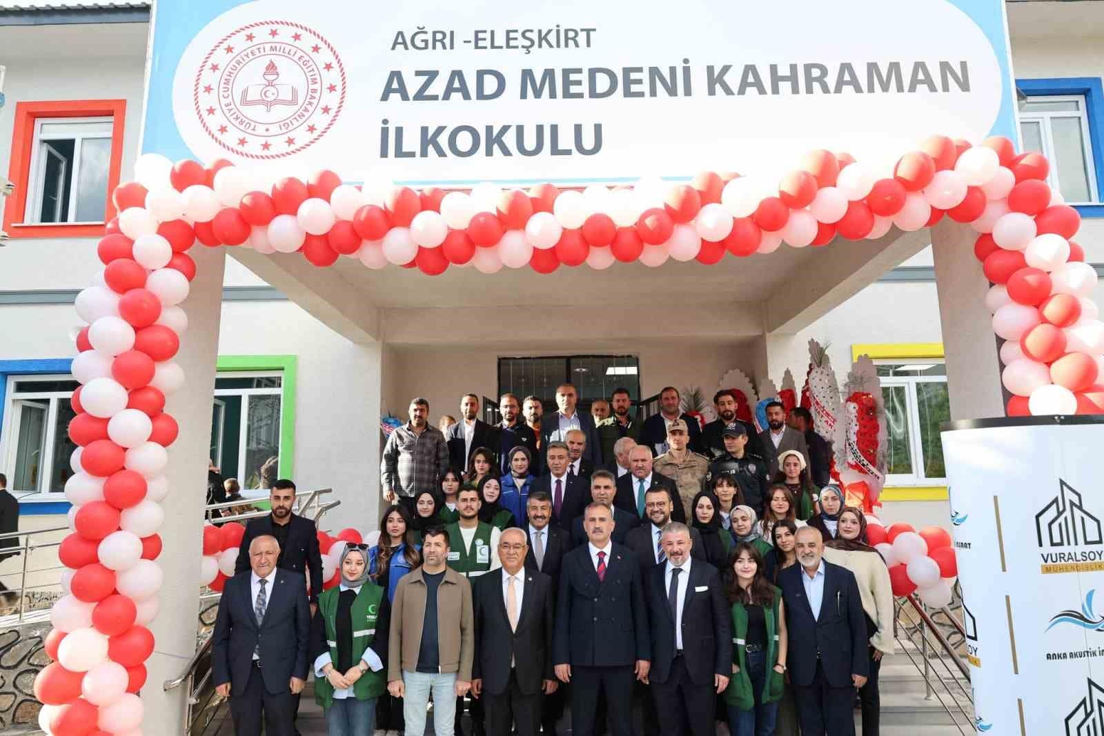 Ağrı’da hayırsever iş insanından eğitime kalıcı eser