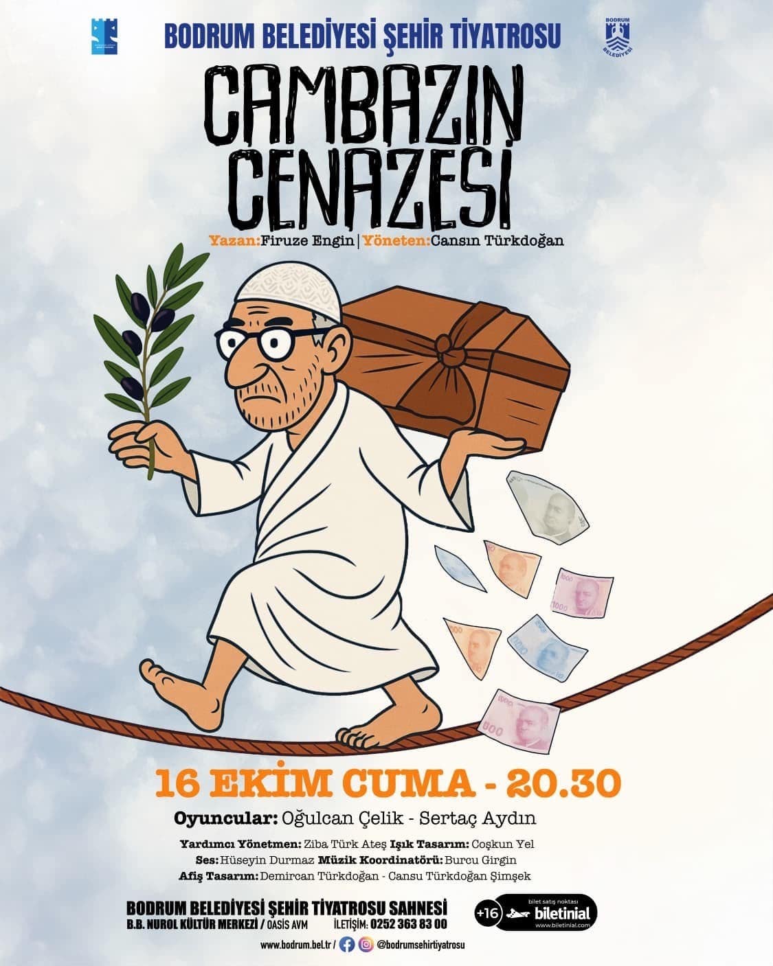 Bodrum Şehir Tiyatrosu yeni sezonu "Cambazın Cenazesi" ile açıyor