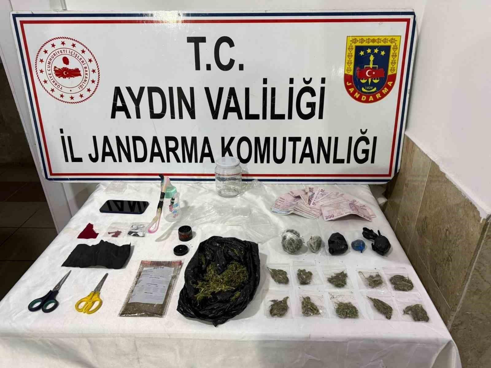 Nazilli’deki ev aramasında uyuşturucu deposu ortaya çıktı