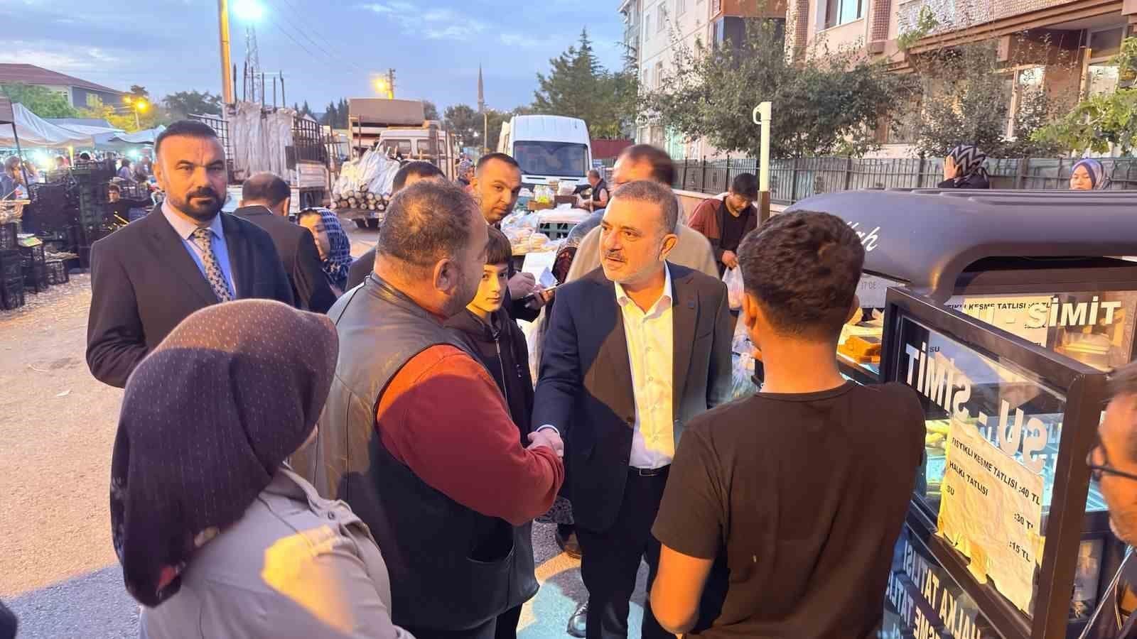Sincan Belediye Başkanı Ercan semt pazarlarını ziyaret etti