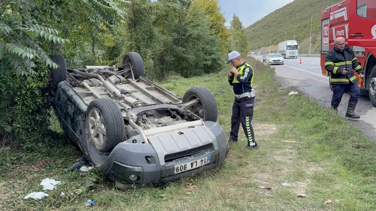 Samsun’da cip takla attı: Karı-koca yaralandı