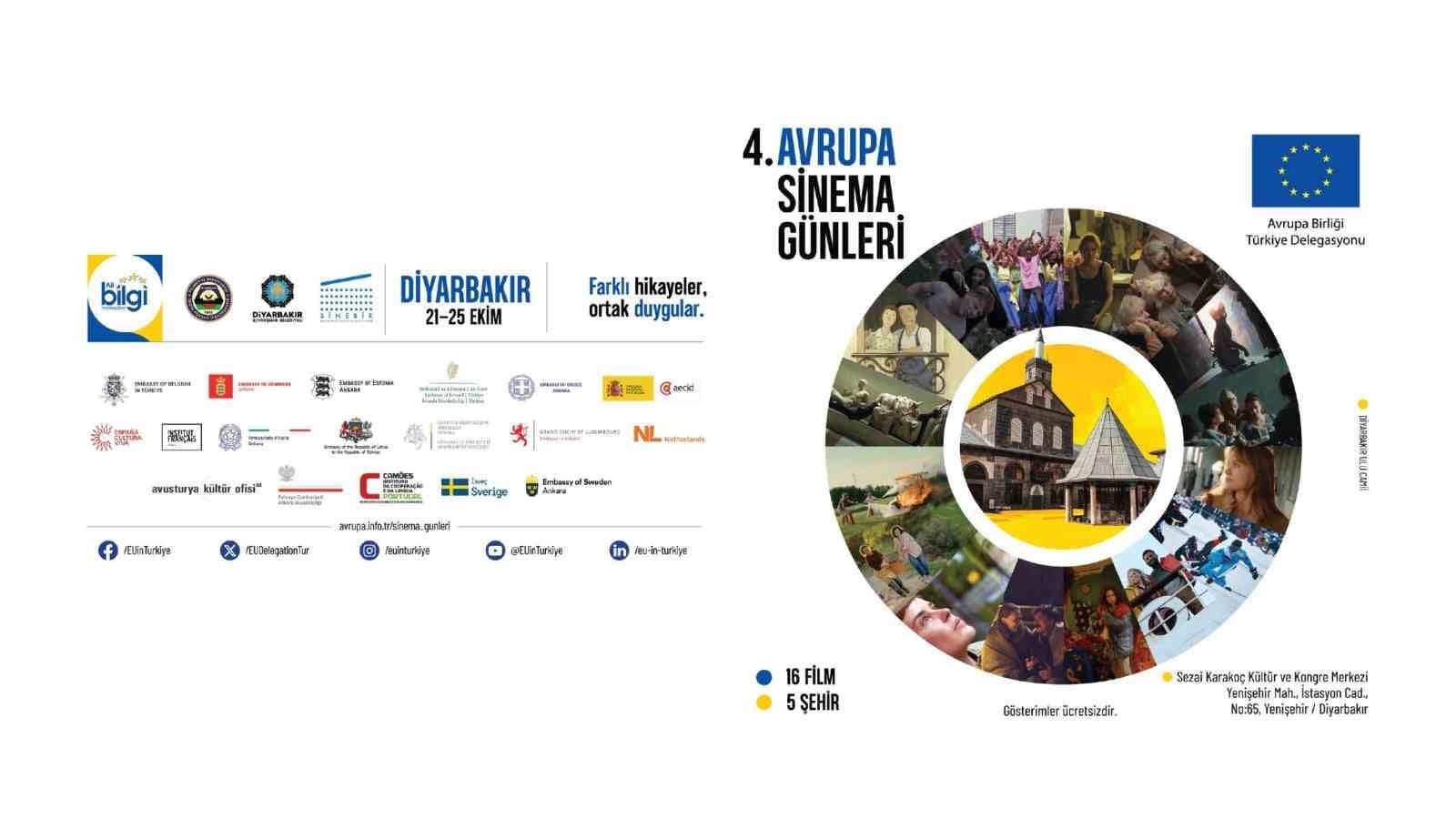 Diyarbakır’da 4. Avrupa Sinema Günleri başlıyor