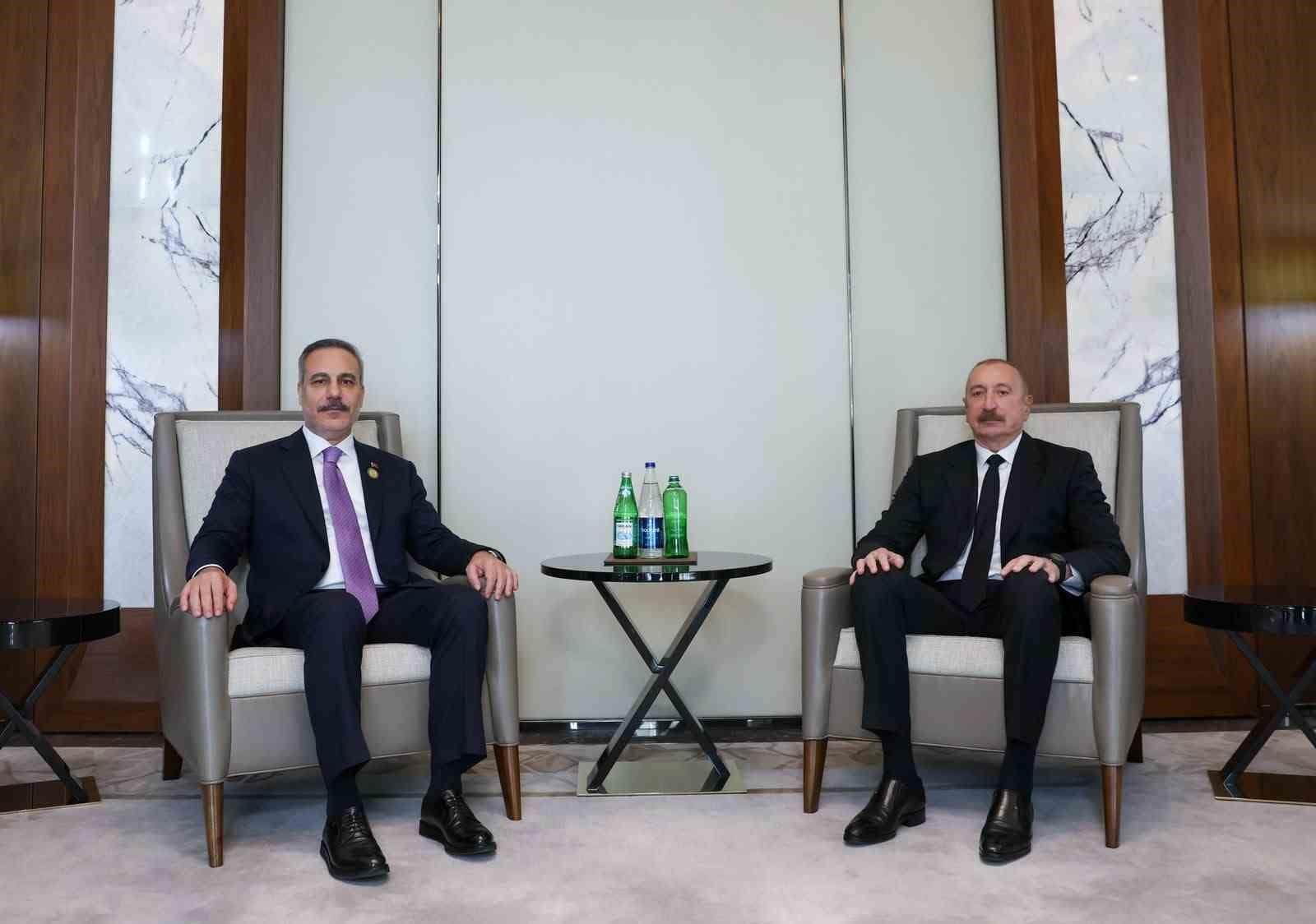 Dışişleri Bakanı Fidan, Azerbaycan Cumhurbaşkanı Aliyev tarafından kabul edildi